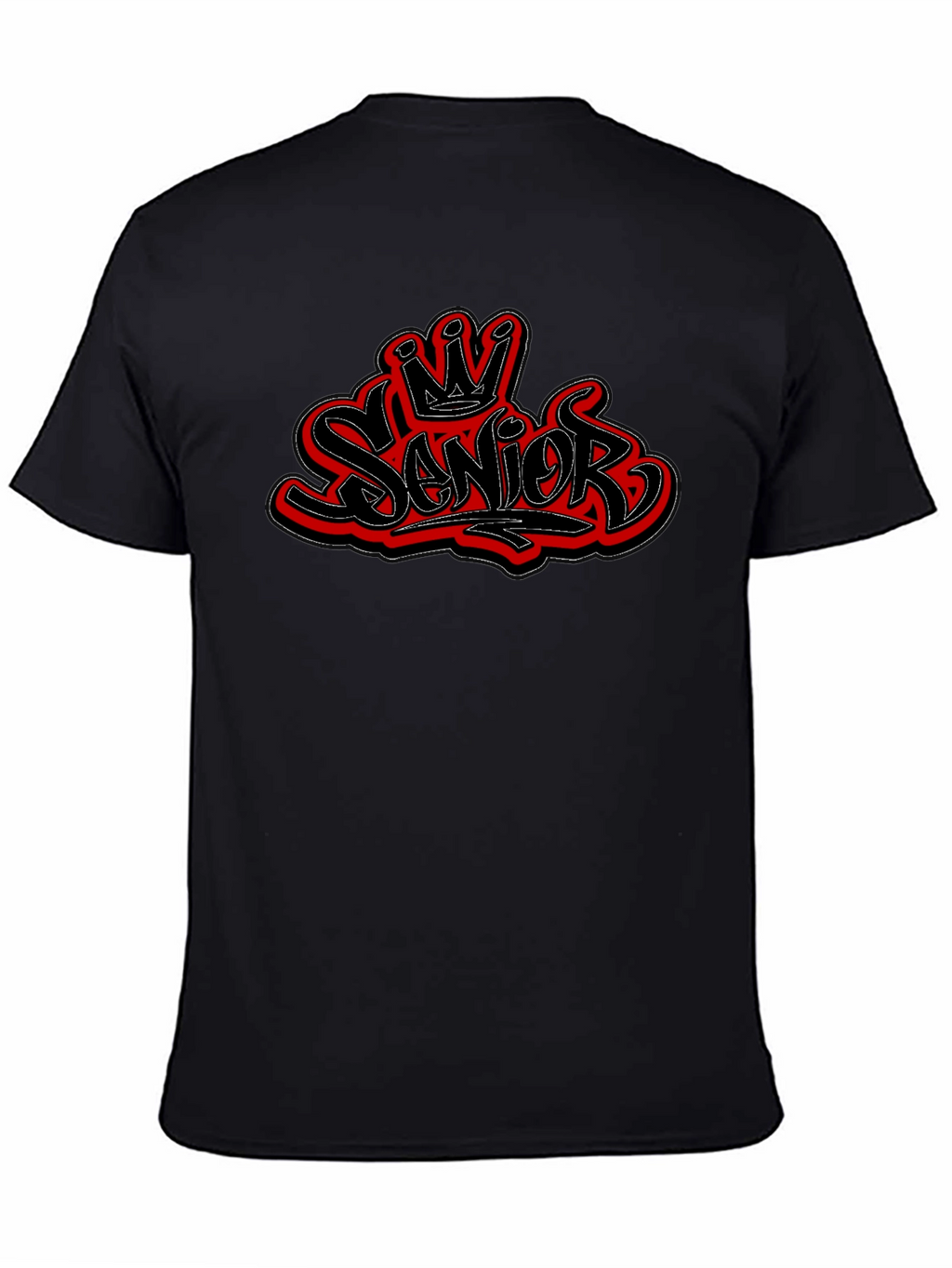 Senior Crown T-Shirt - Stylish Black Tee