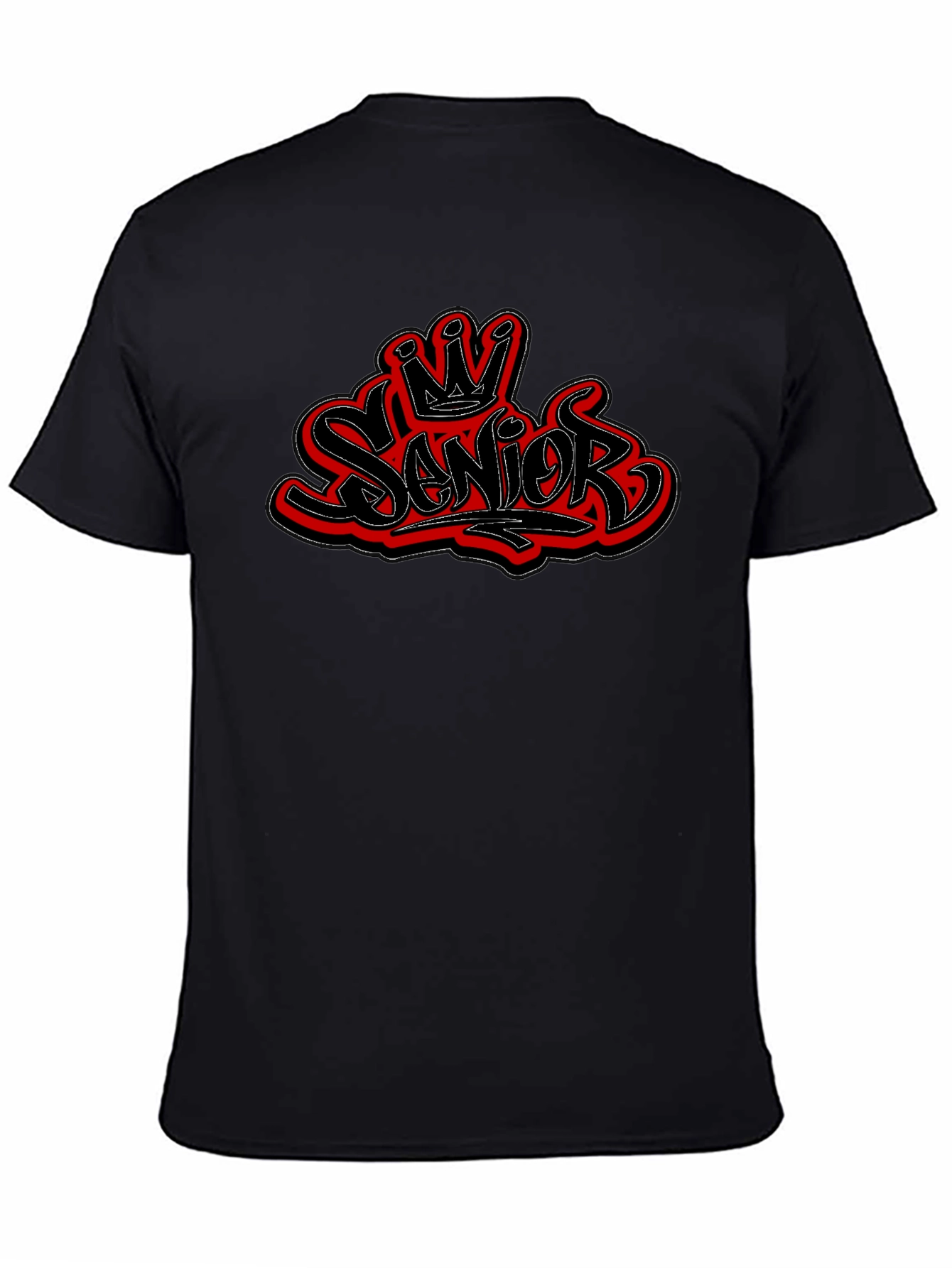 Senior Crown T-Shirt - Stylish Black Tee