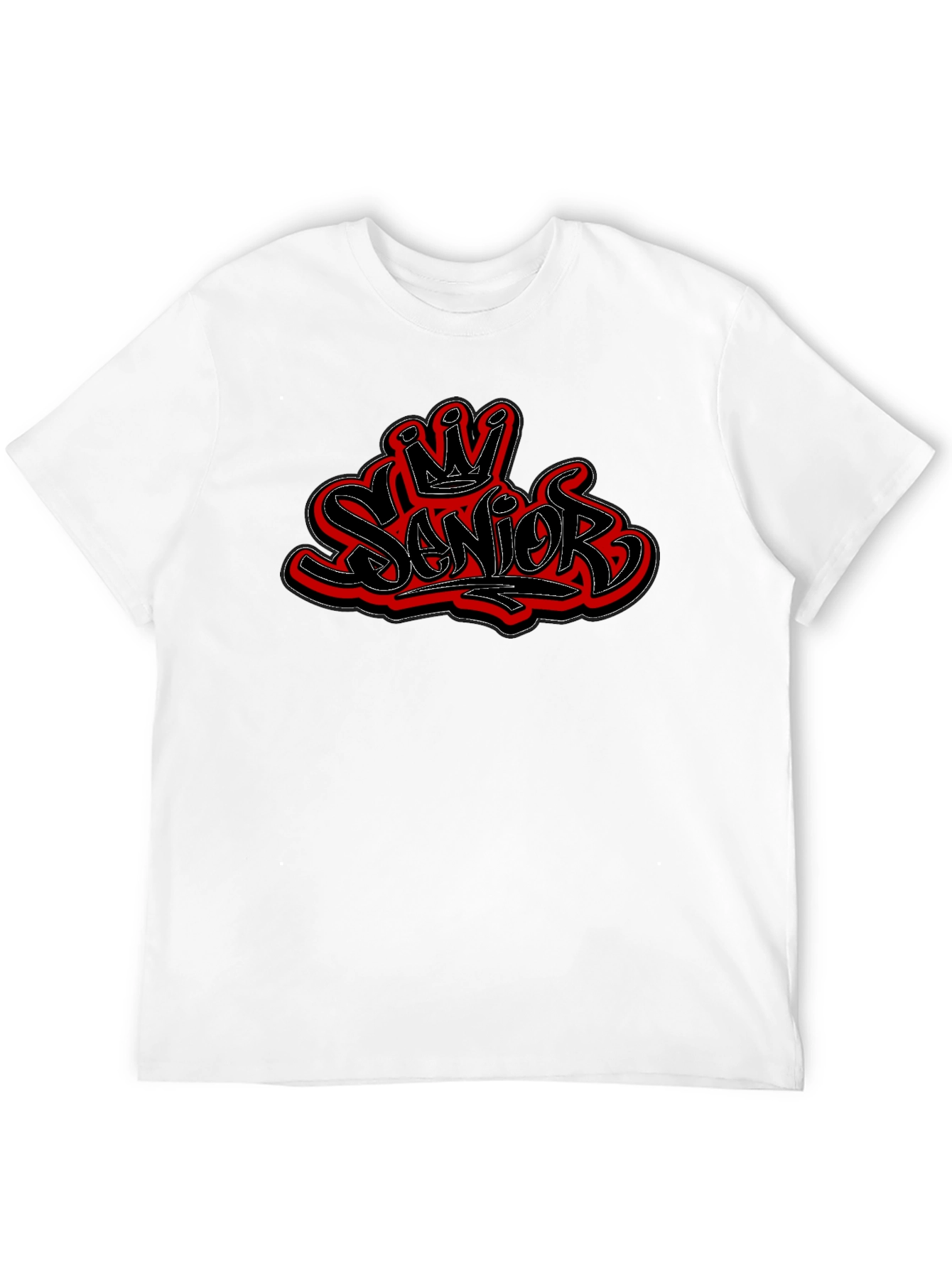 Senior Crown T-Shirt - Stylish Black Tee