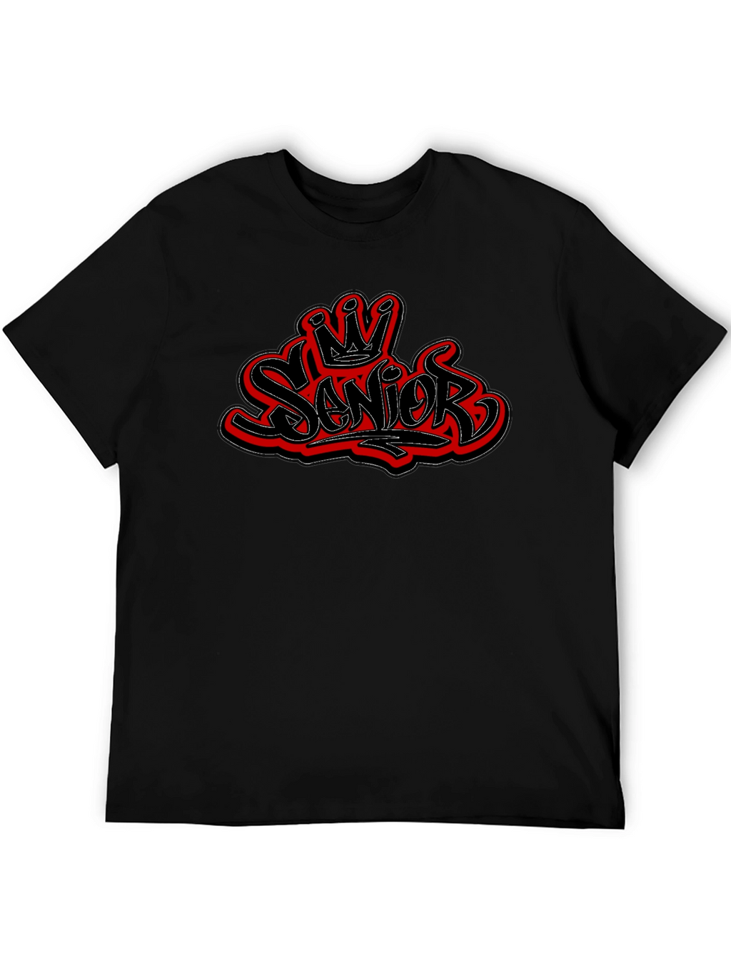 Senior Crown T-Shirt - Stylish Black Tee