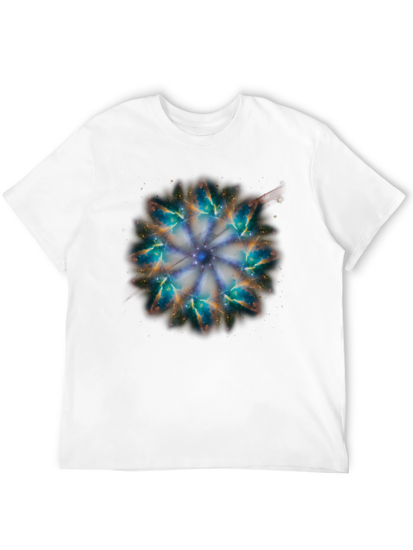 Nebula Mandala Graphic Tee - Cosmic Style