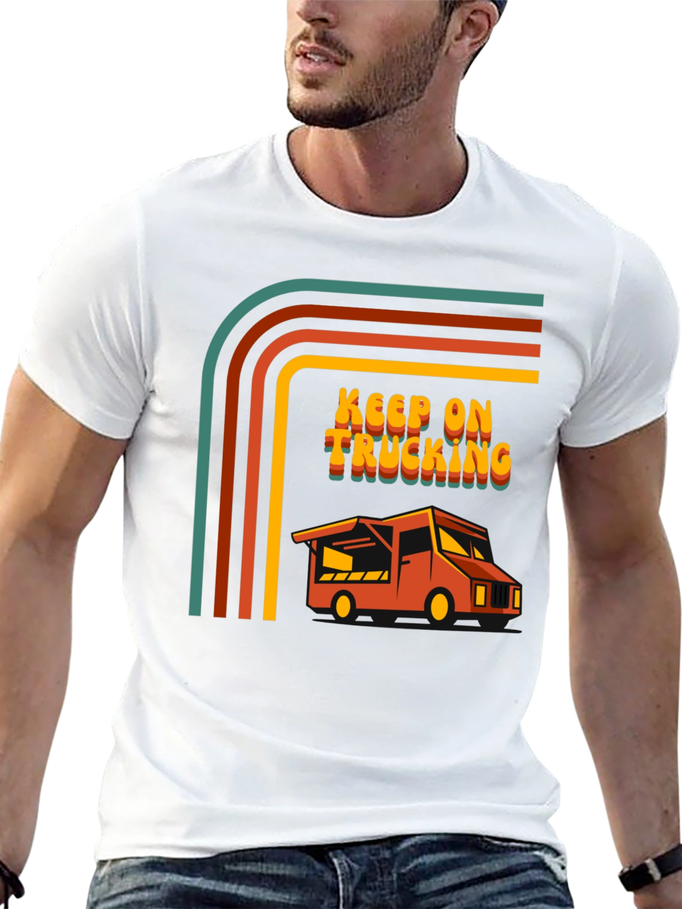 Keep on Trucking Retro Graphic Tee