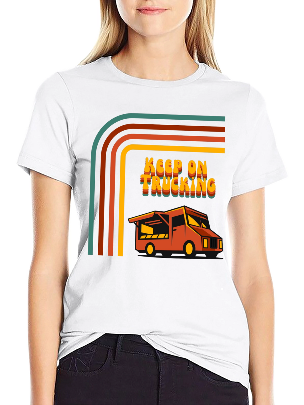 Keep on Trucking Retro Graphic Tee