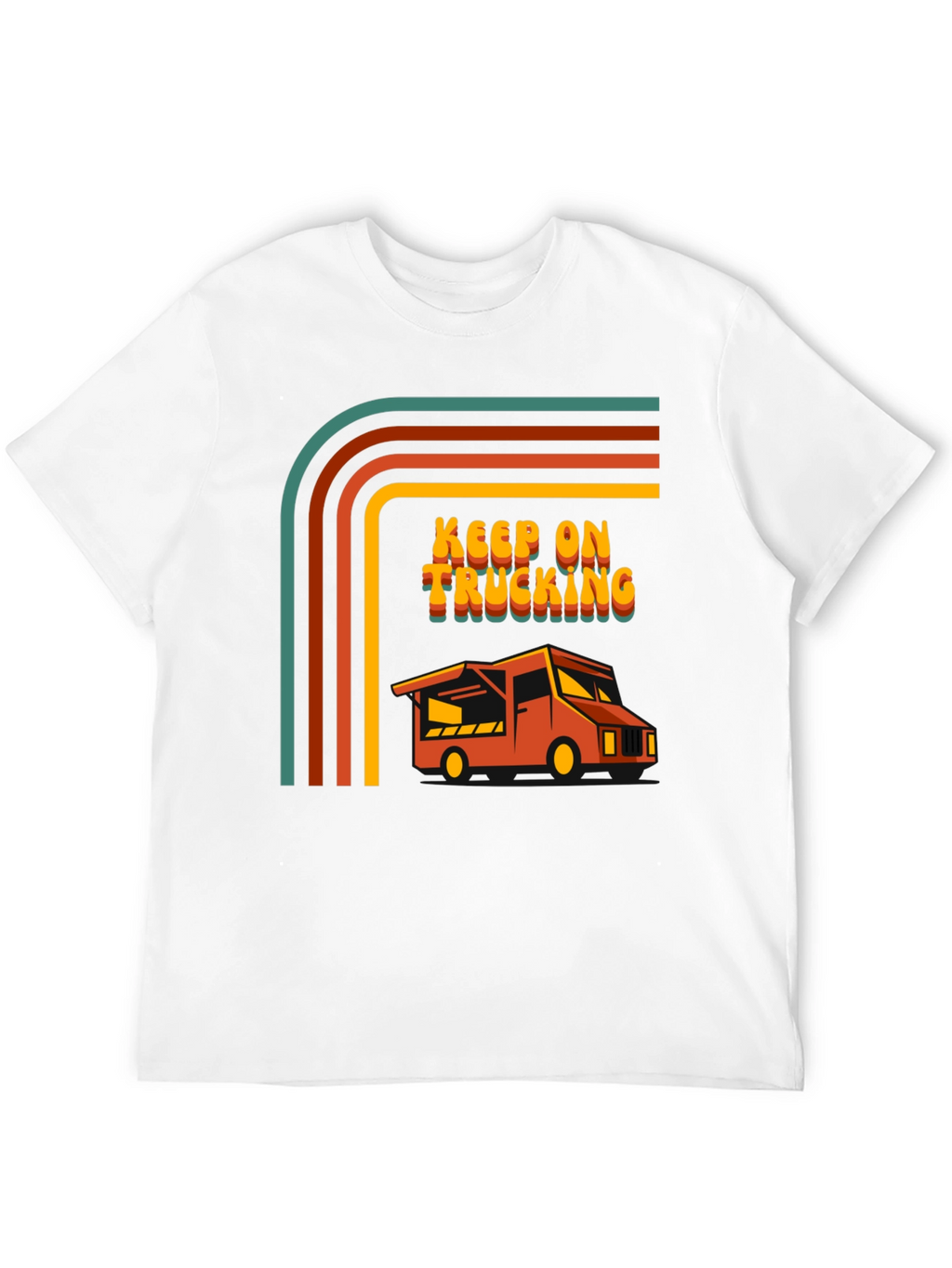 Keep on Trucking Retro Graphic Tee