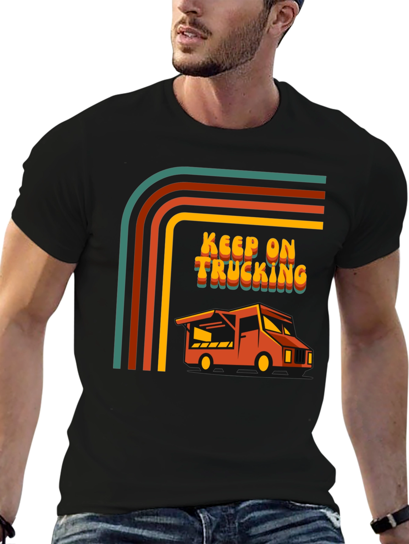 Keep on Trucking Retro Graphic Tee