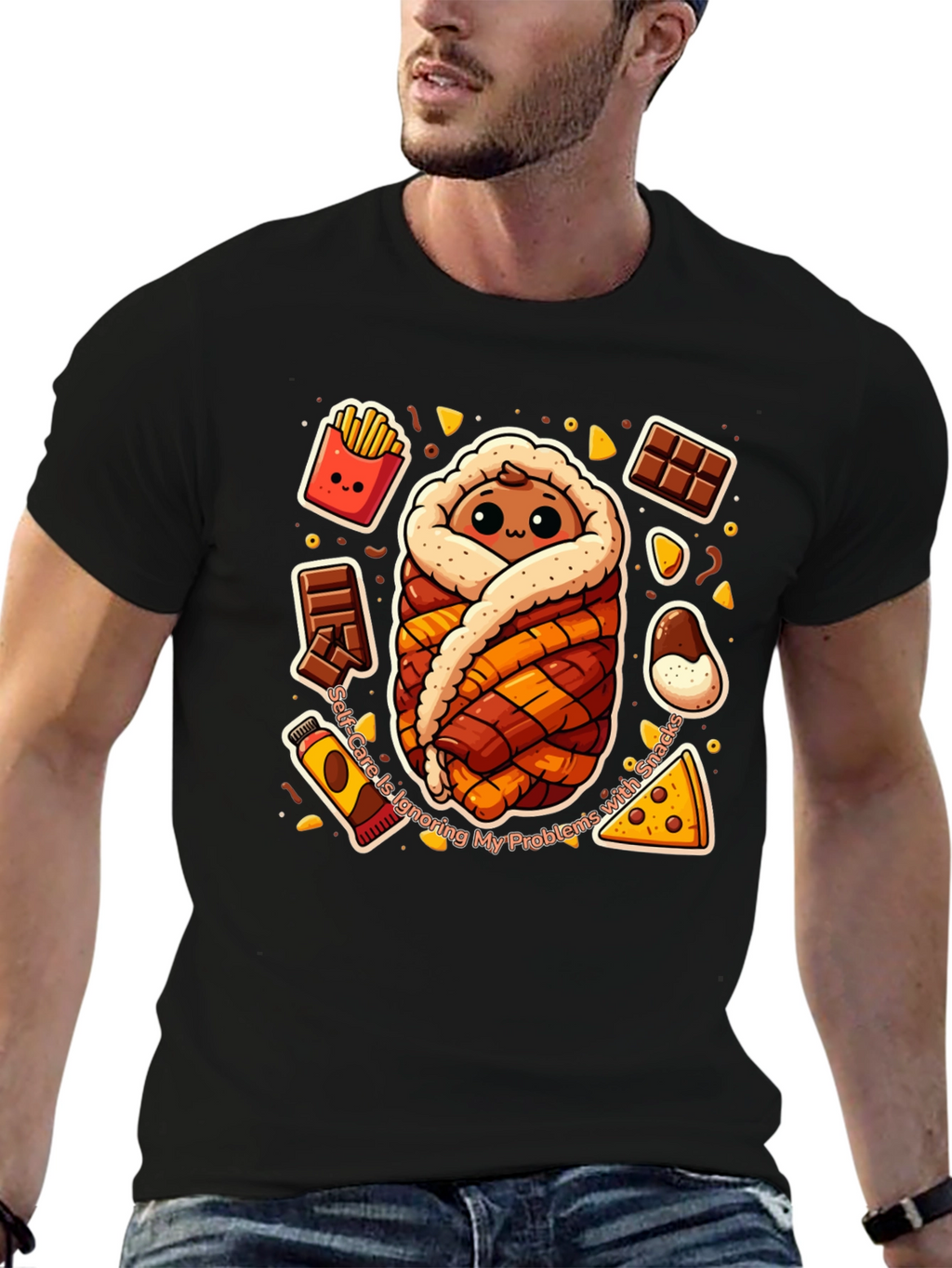 Snack Wrap T-Shirt Funny Graphic Tee
