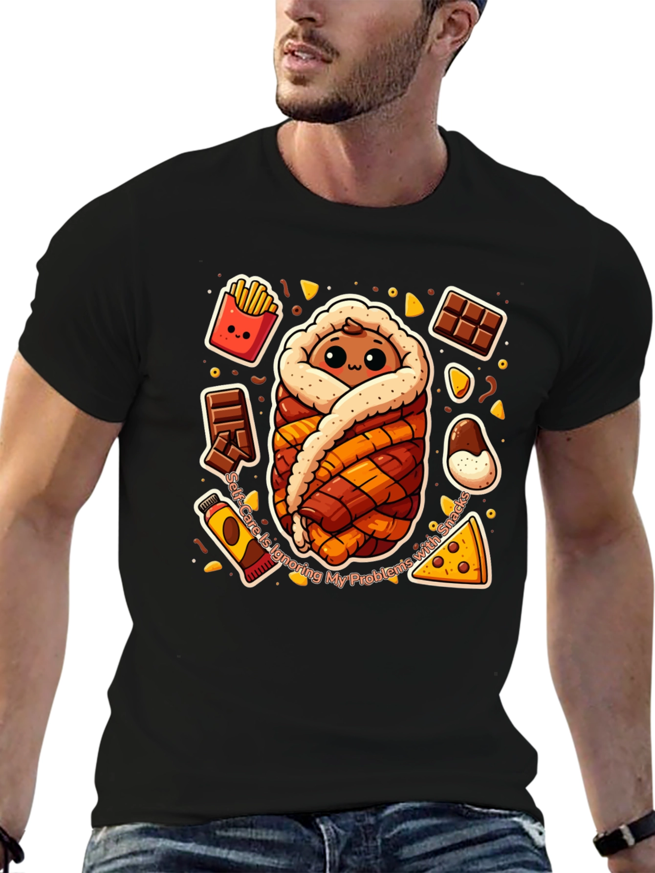 Snack Wrap T-Shirt Funny Graphic Tee