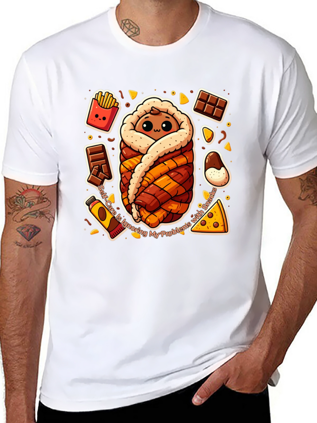 Snack Wrap T-Shirt Funny Graphic Tee