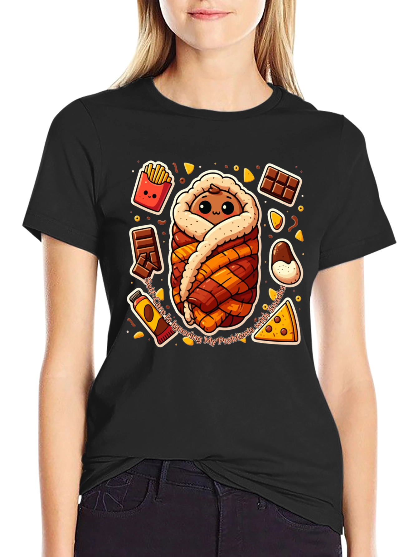 Snack Wrap T-Shirt Funny Graphic Tee