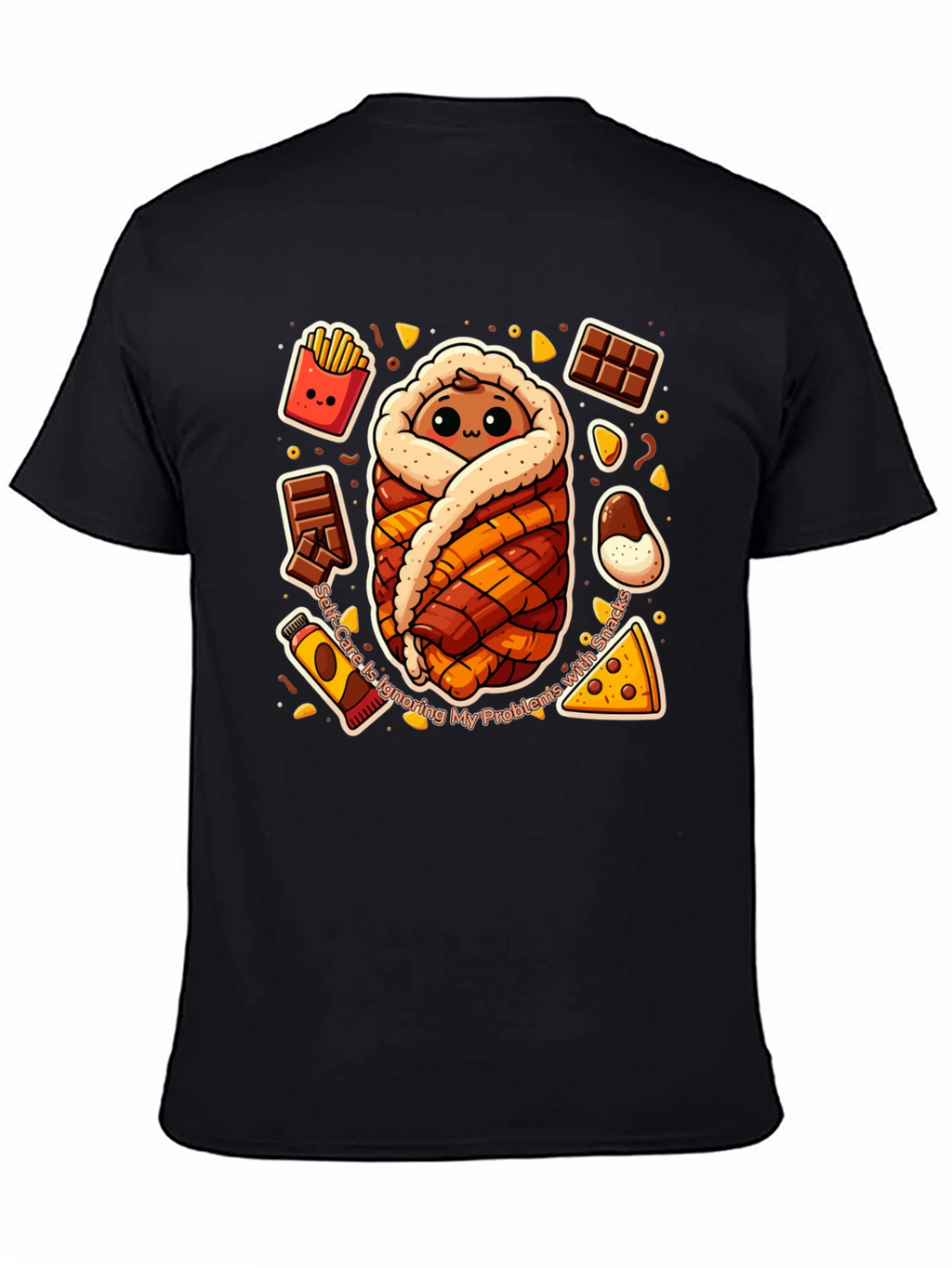 Snack Wrap T-Shirt Funny Graphic Tee