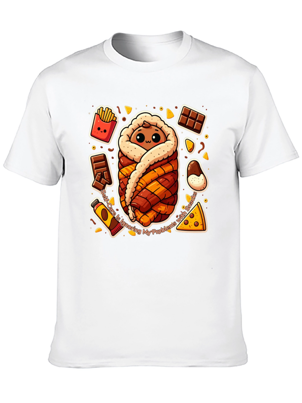 Snack Wrap T-Shirt Funny Graphic Tee