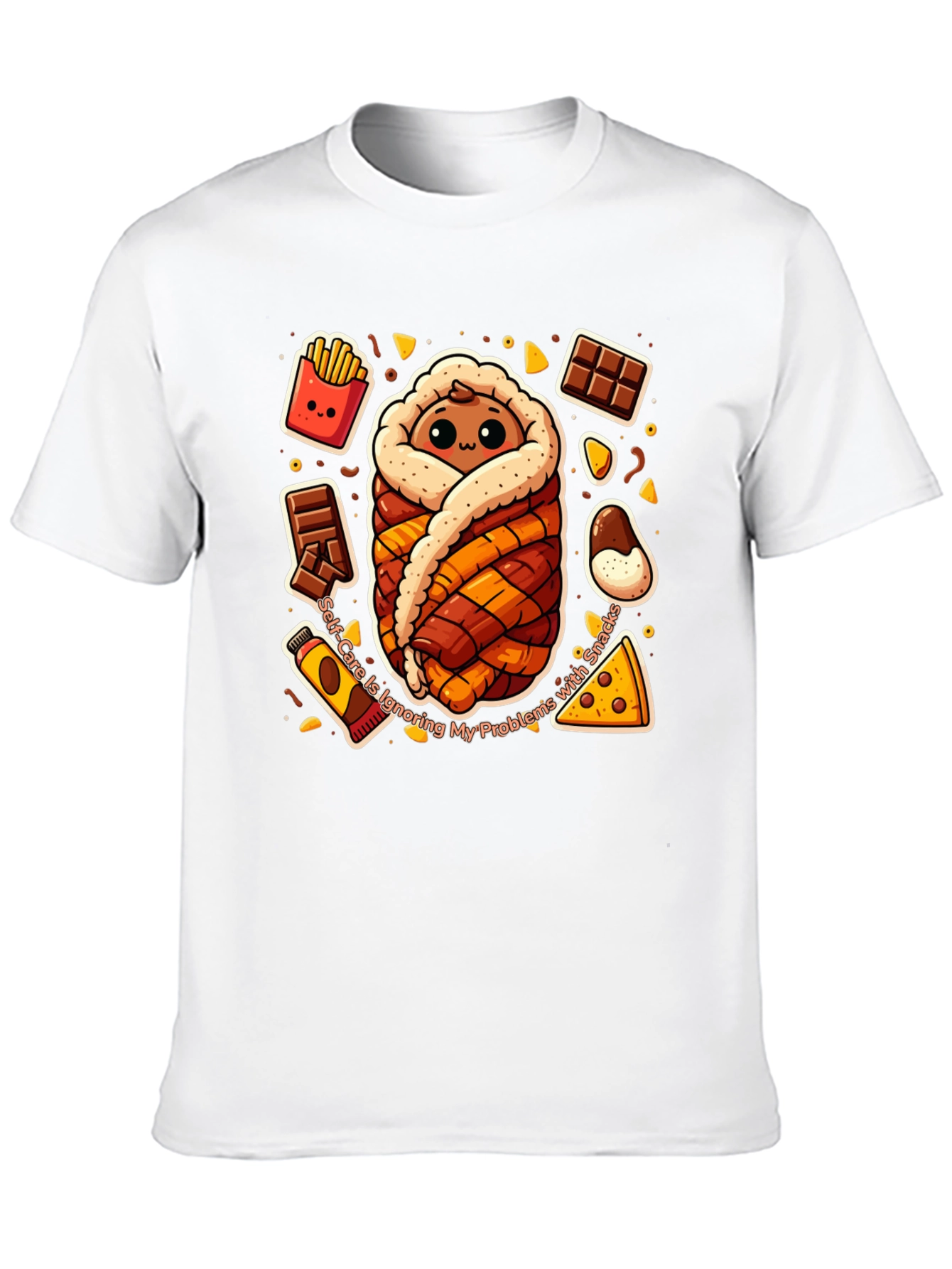 Snack Wrap T-Shirt Funny Graphic Tee