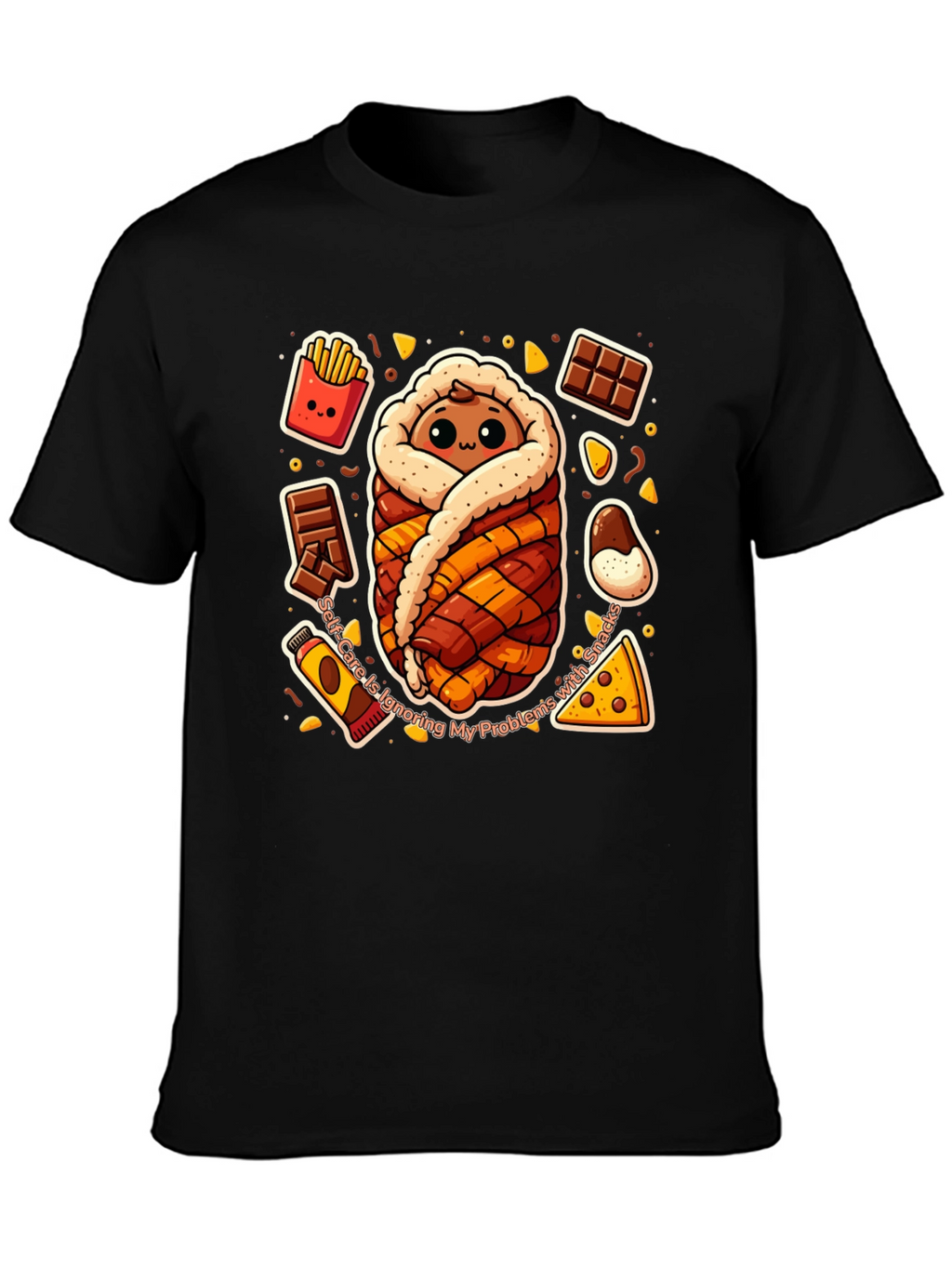 Snack Wrap T-Shirt Funny Graphic Tee
