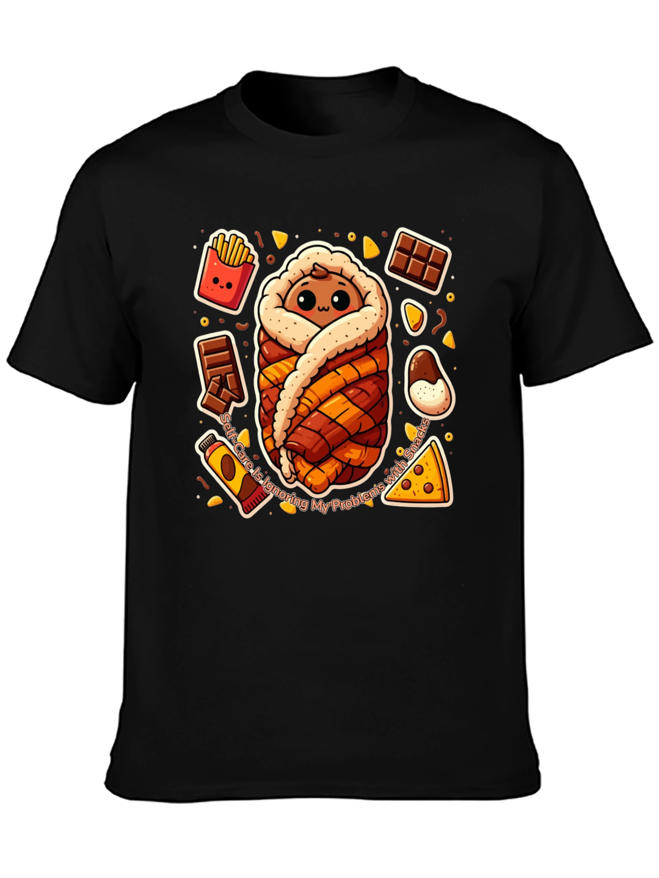Snack Wrap T-Shirt Funny Graphic Tee