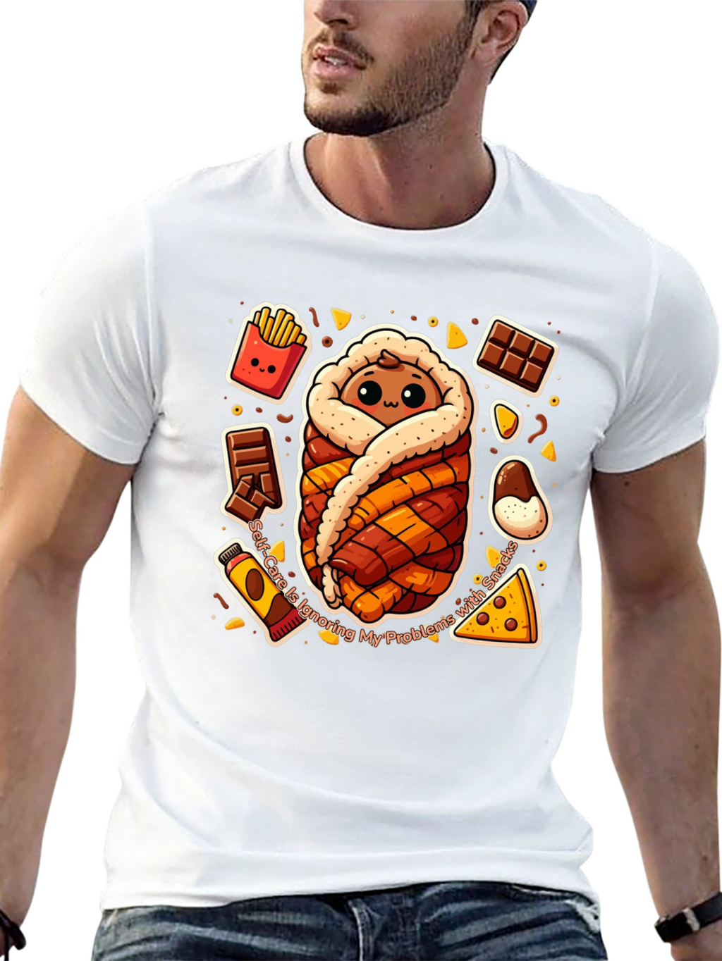 Snack Wrap T-Shirt Funny Graphic Tee