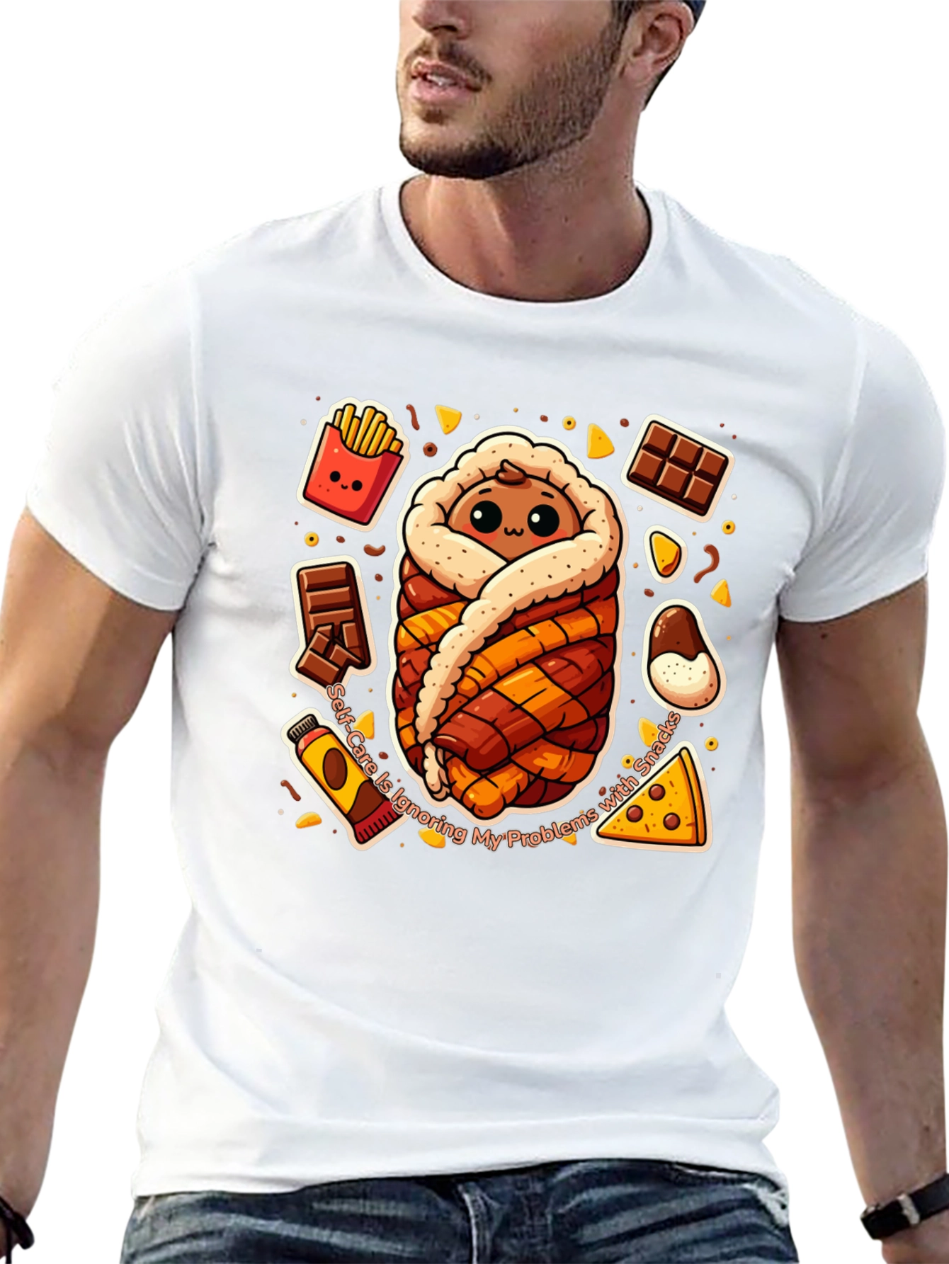 Snack Wrap T-Shirt Funny Graphic Tee