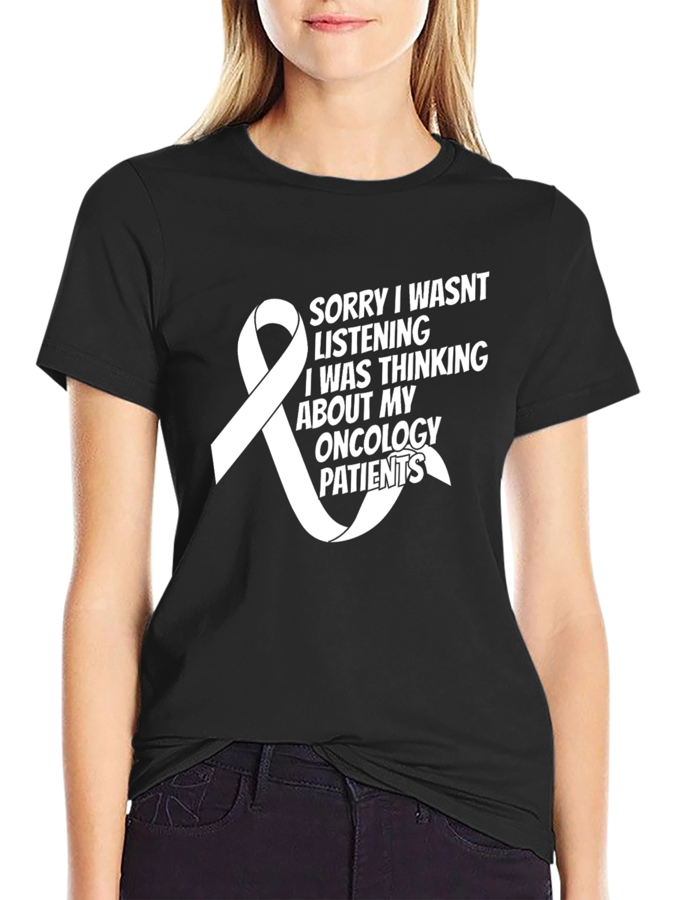 Oncology Patients T-Shirt - Awareness Ribbon
