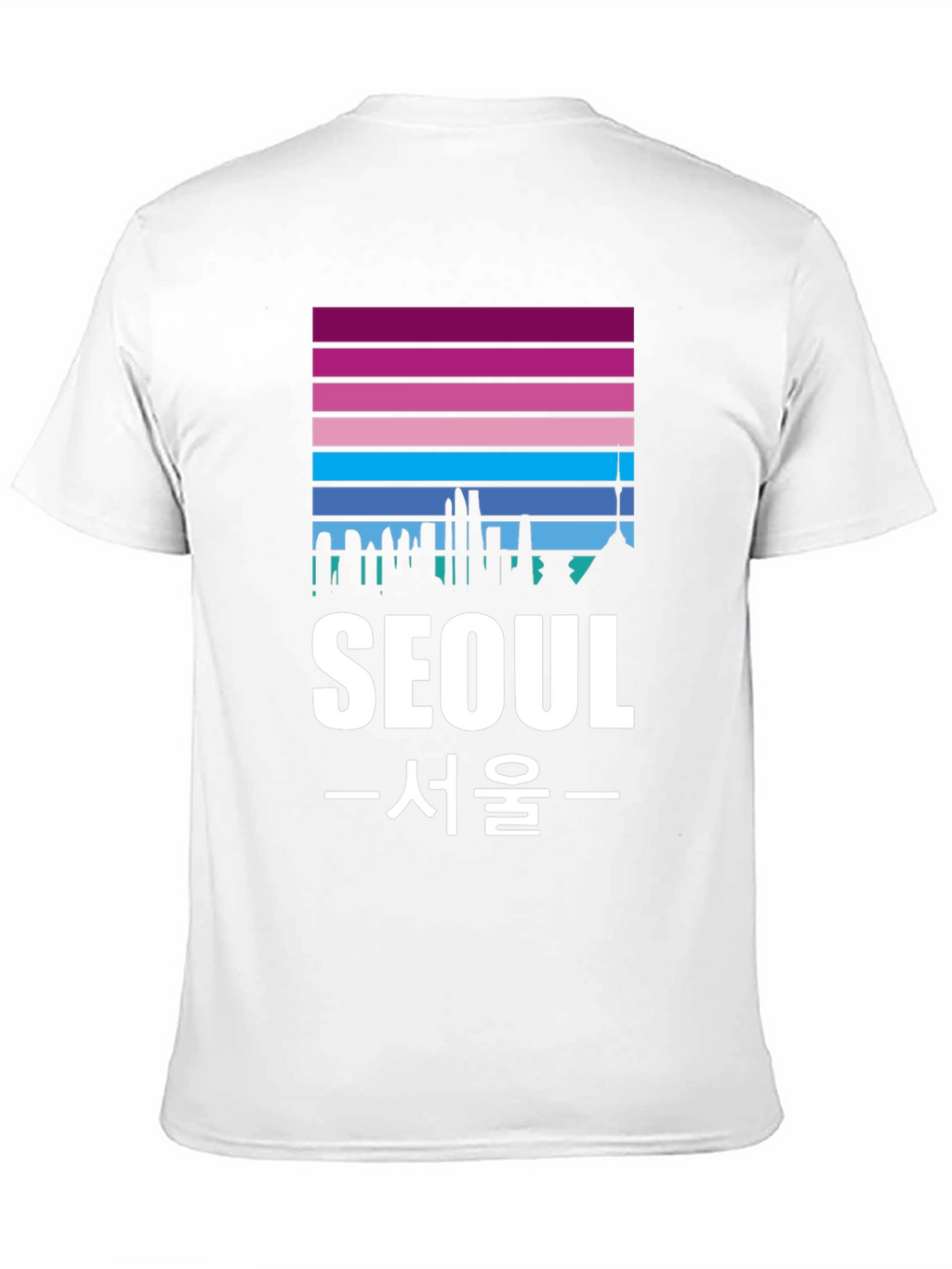 Seoul Skyline Graphic Tee - Korean Pride