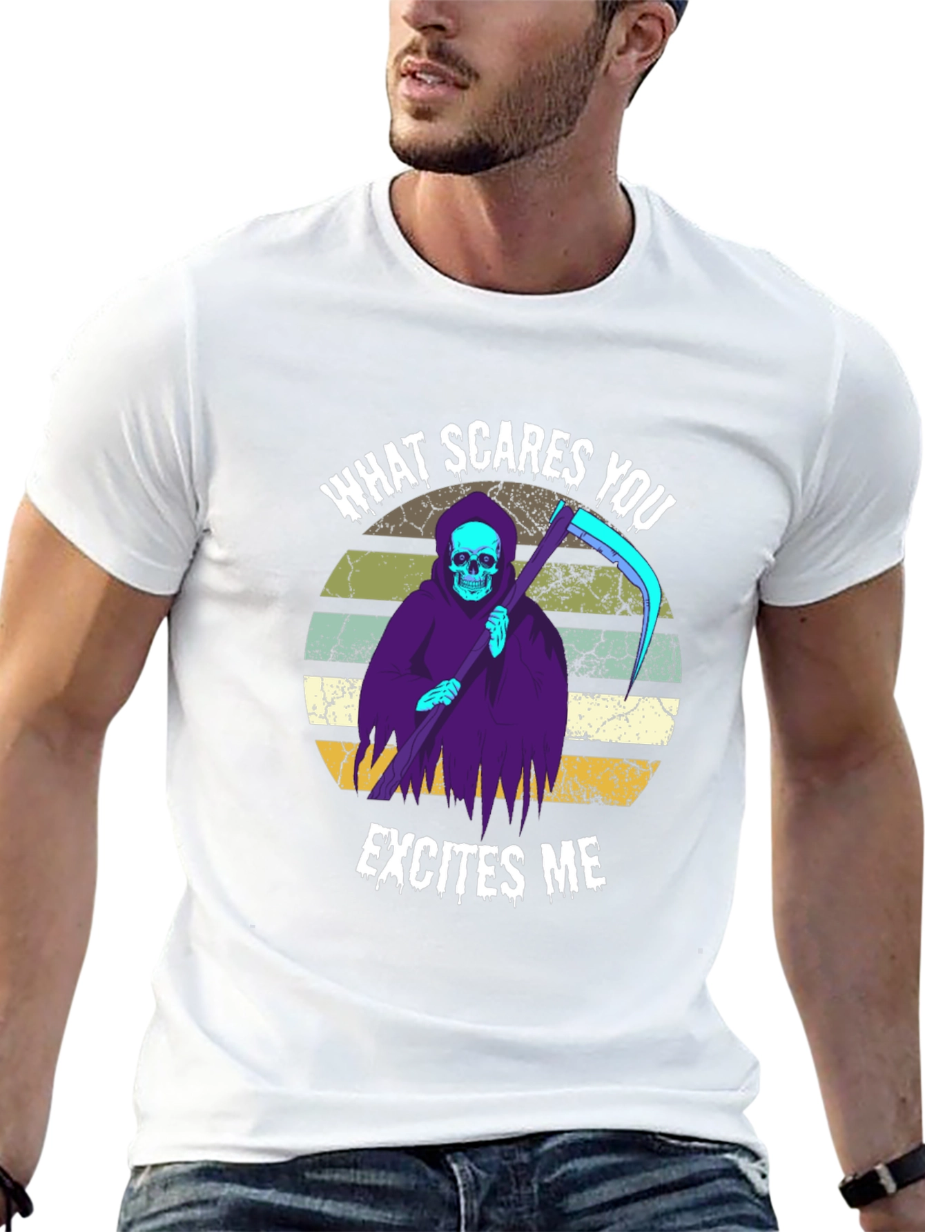 Grim Reaper T-Shirt: What Scares You Excites Me