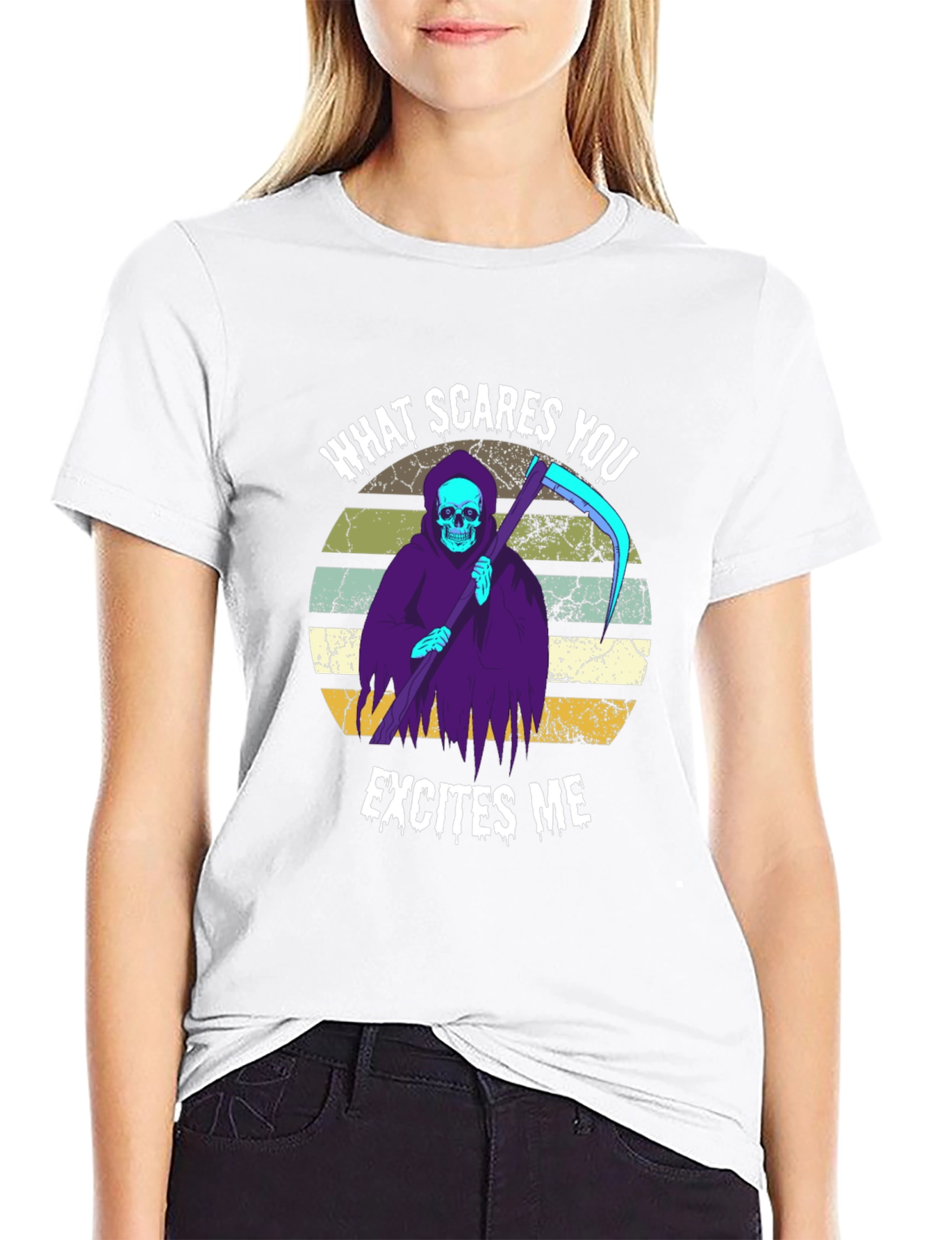 Grim Reaper T-Shirt: What Scares You Excites Me