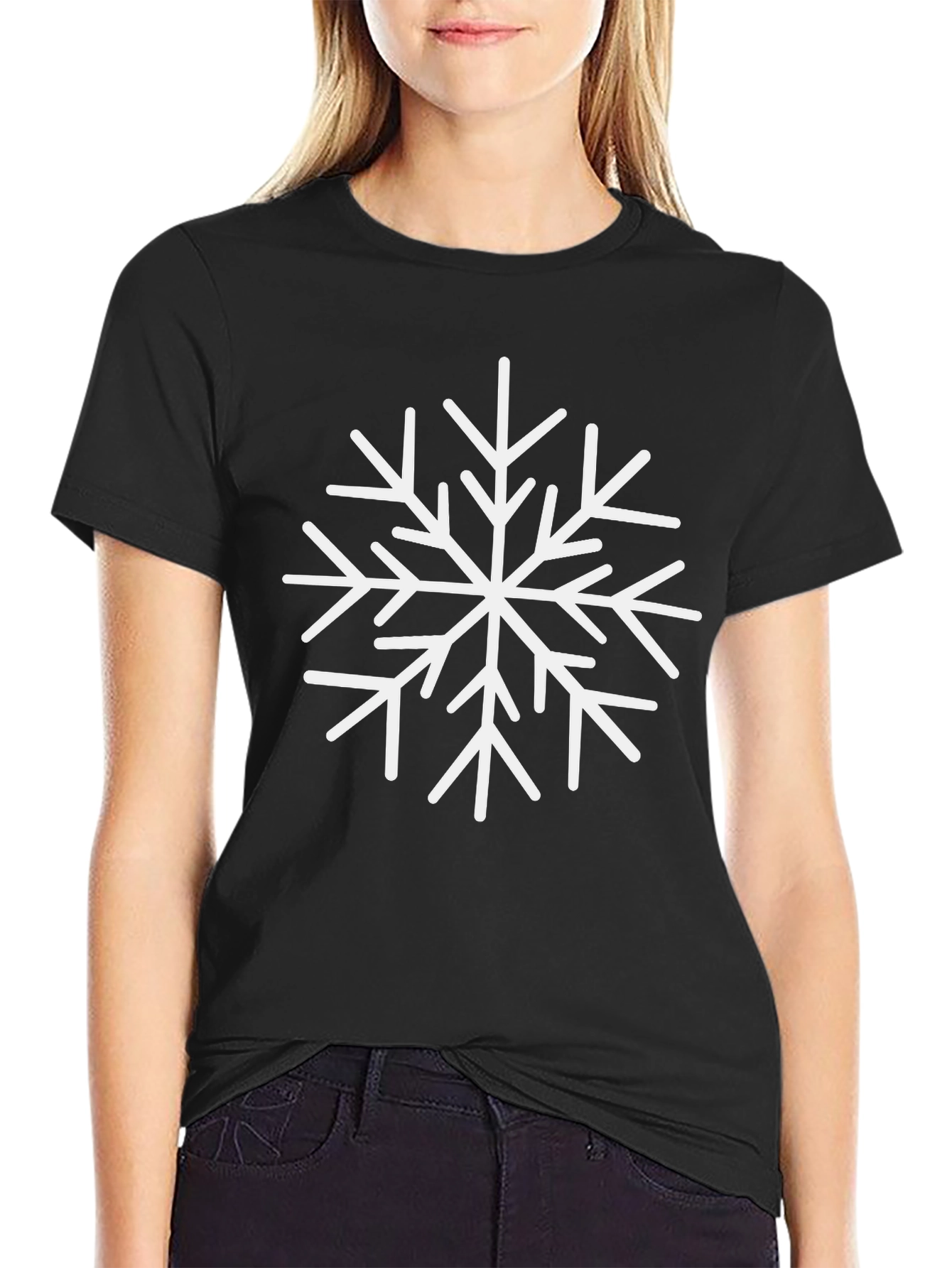 Snowflake Graphic Tee - Winter Holiday Style