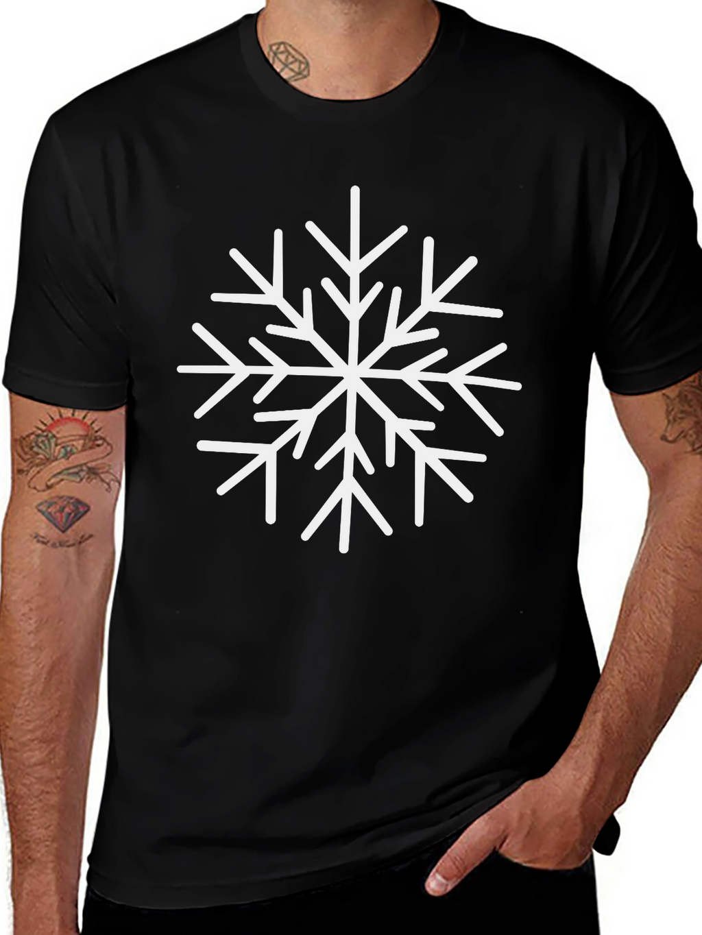 Snowflake Graphic Tee - Winter Holiday Style