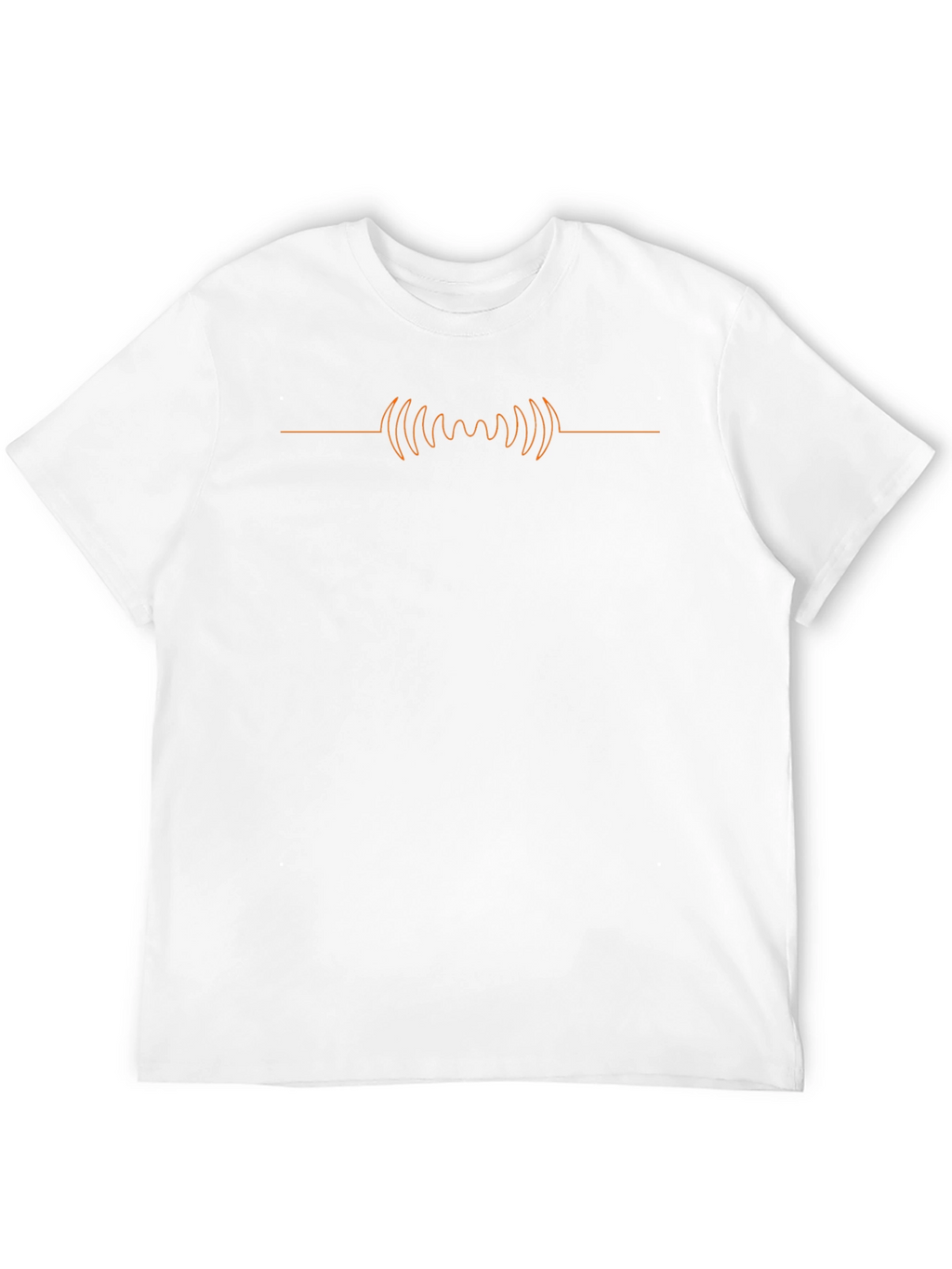 Minimalist Wave Graphic Tee - Black