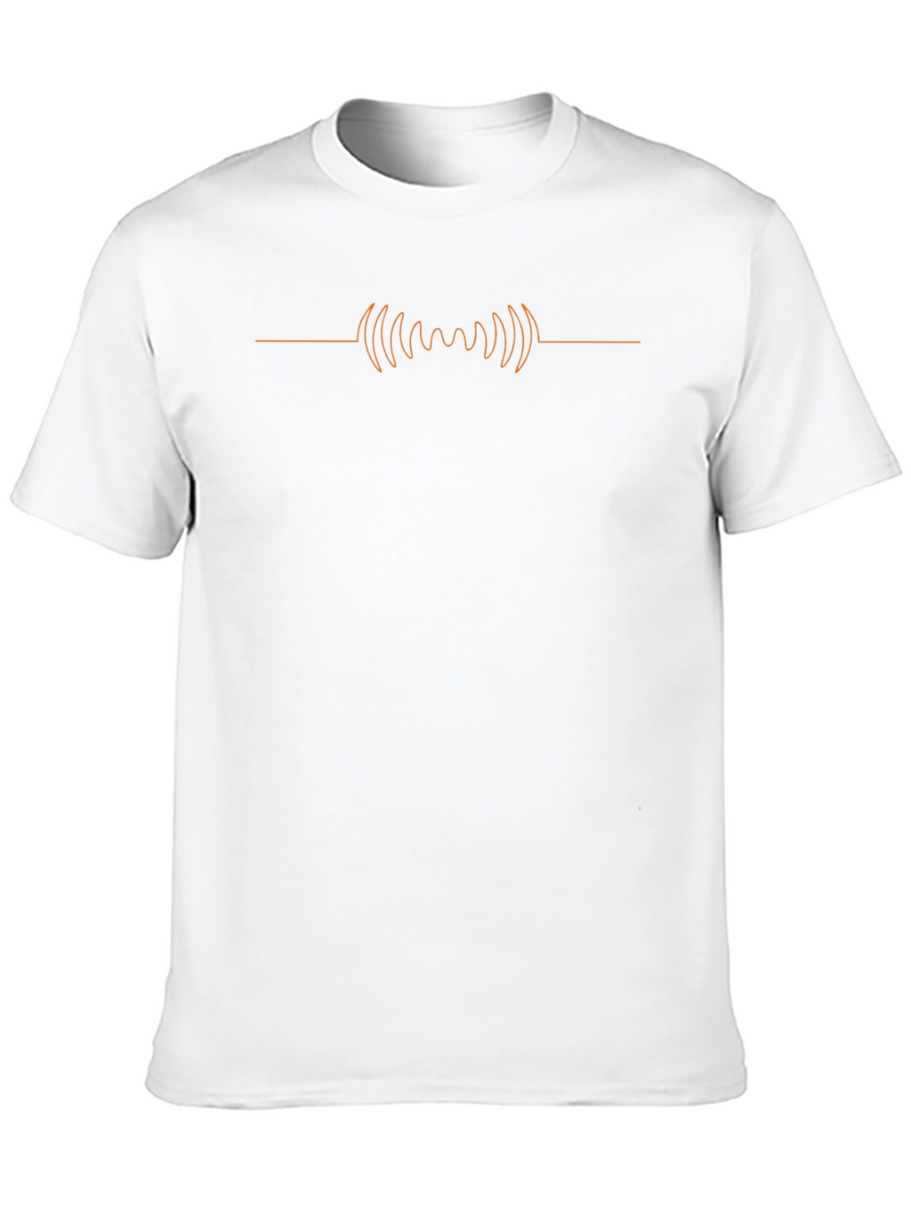 Minimalist Wave Graphic Tee - Black