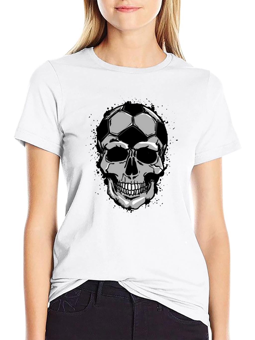 Soccer Skull Graphic Tee - Unique Design T-Shirt