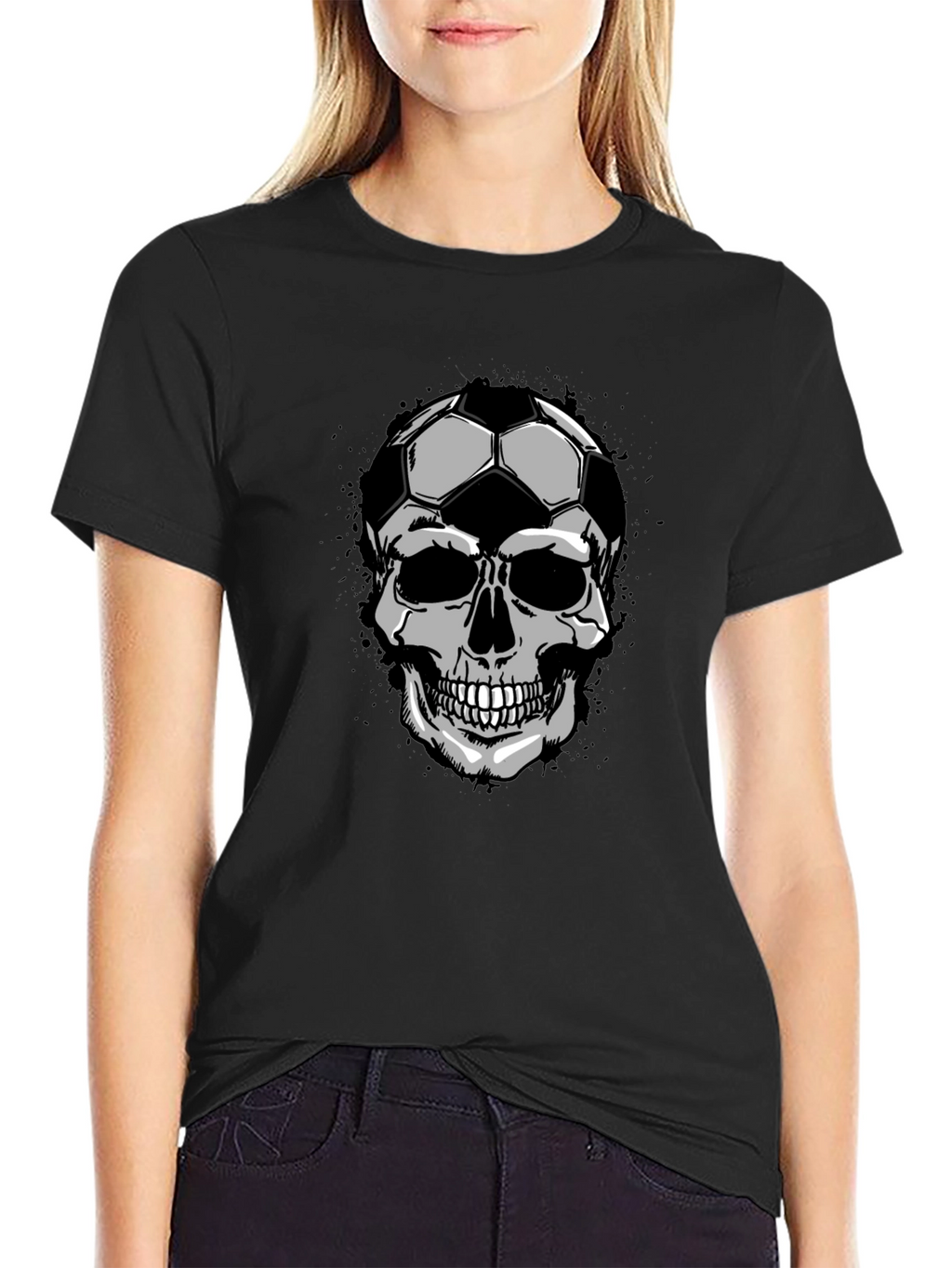 Soccer Skull Graphic Tee - Unique Design T-Shirt