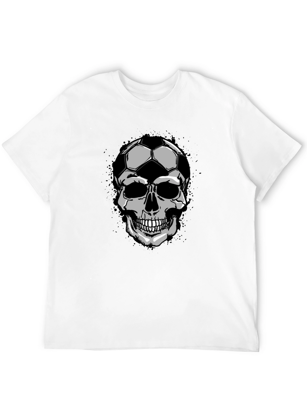 Soccer Skull Graphic Tee - Unique Design T-Shirt