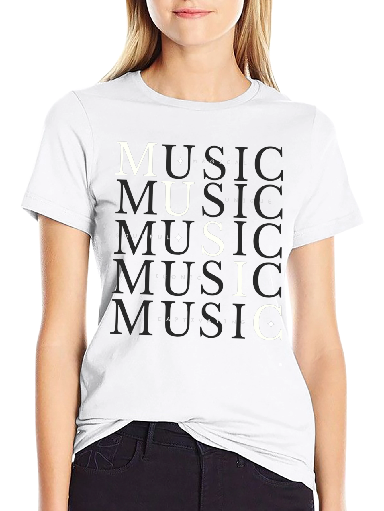 Music Lovers Graphic Tee - Black