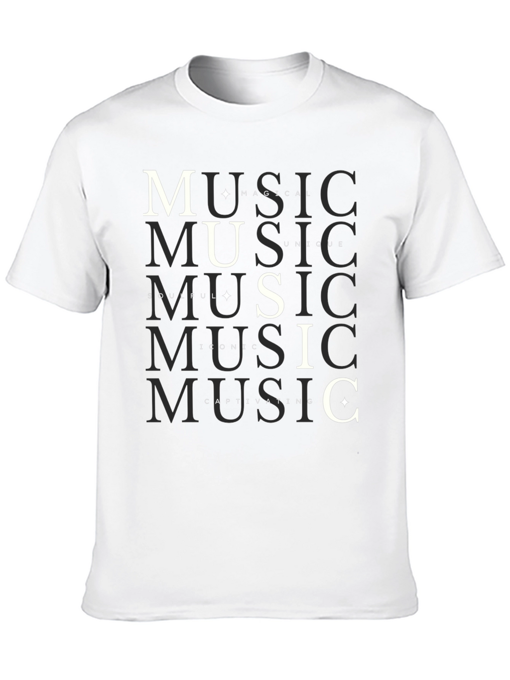 Music Lovers Graphic Tee - Black