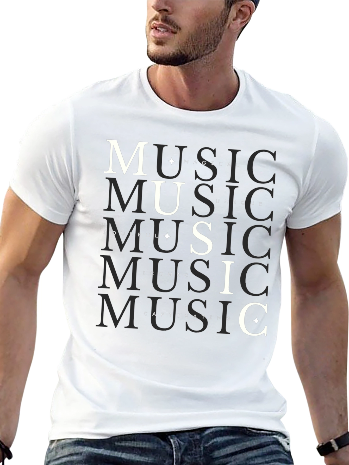 Music Lovers Graphic Tee - Black