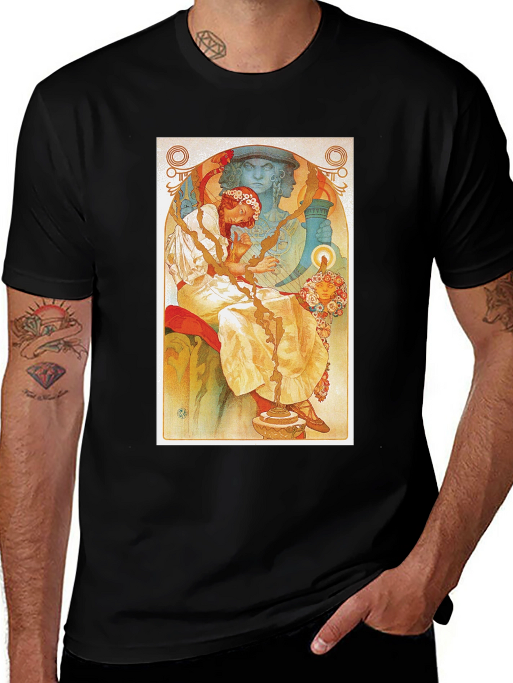 Art Nouveau Style Graphic Tee