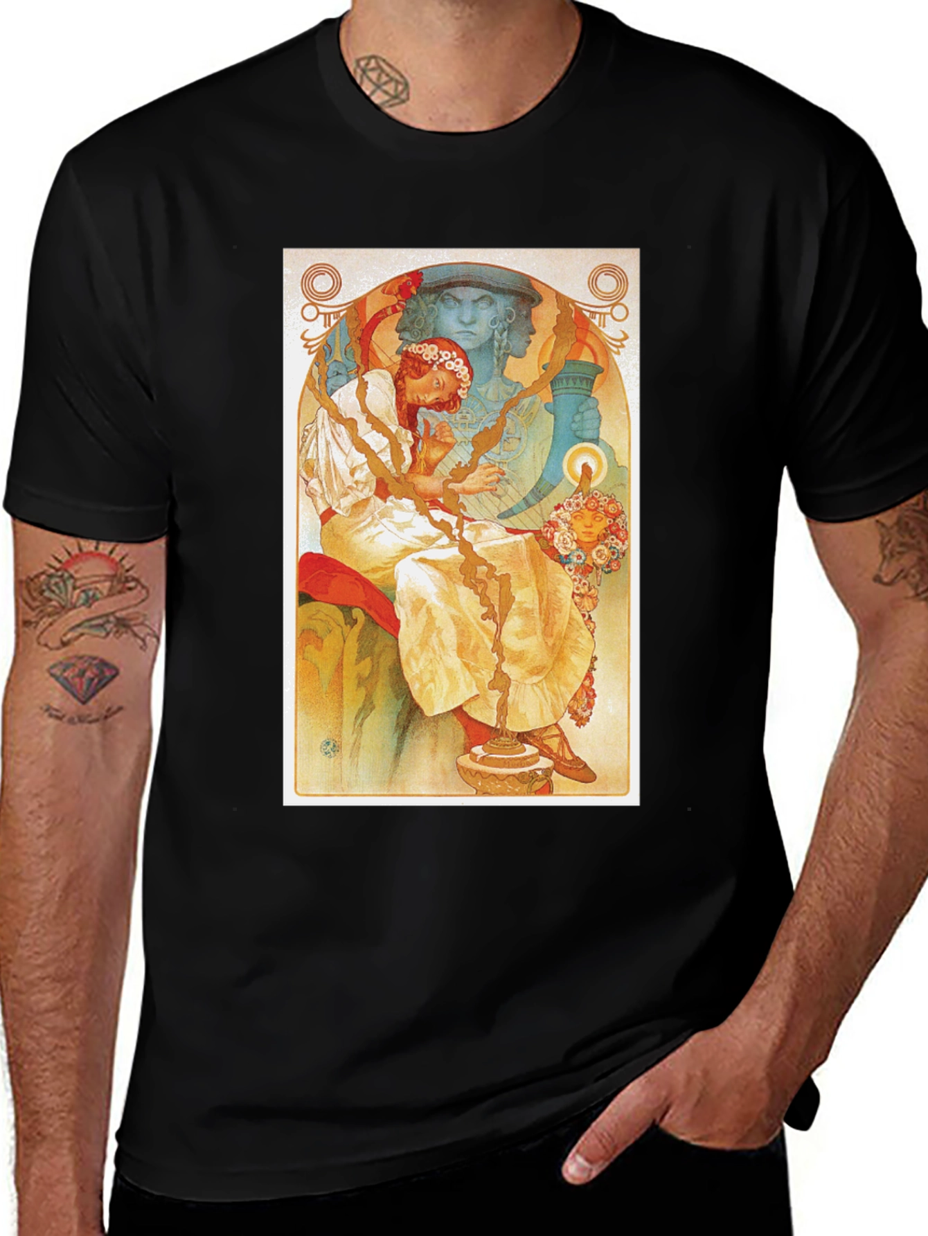 Art Nouveau Style Graphic Tee
