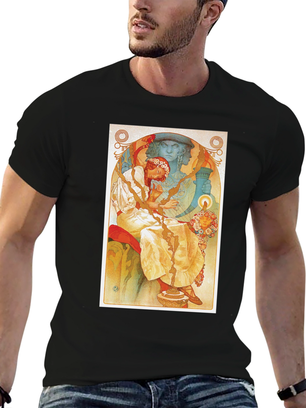 Art Nouveau Style Graphic Tee
