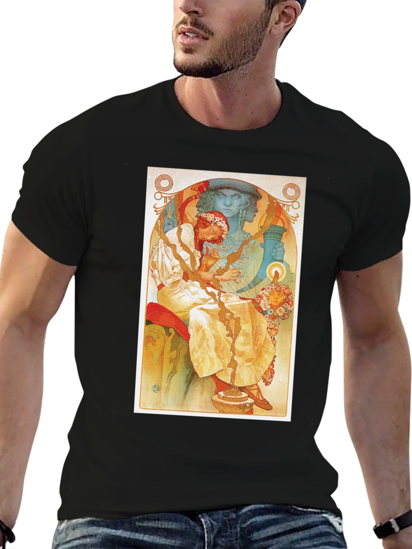 Art Nouveau Style Graphic Tee