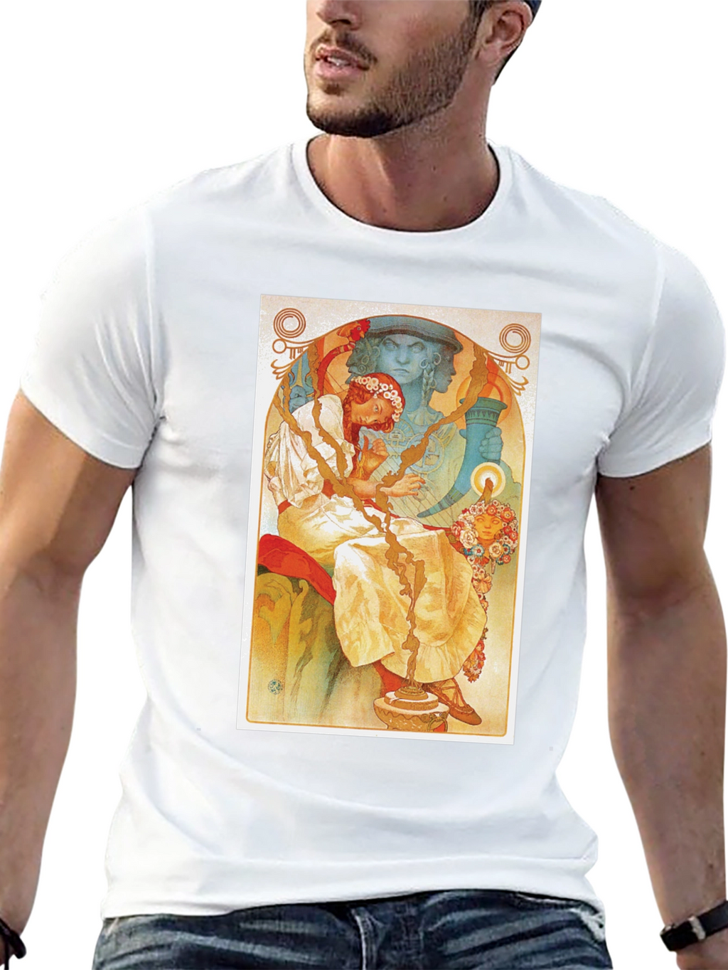 Art Nouveau Style Graphic Tee