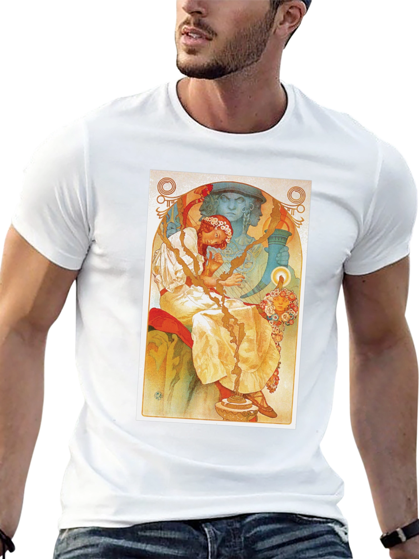 Art Nouveau Style Graphic Tee