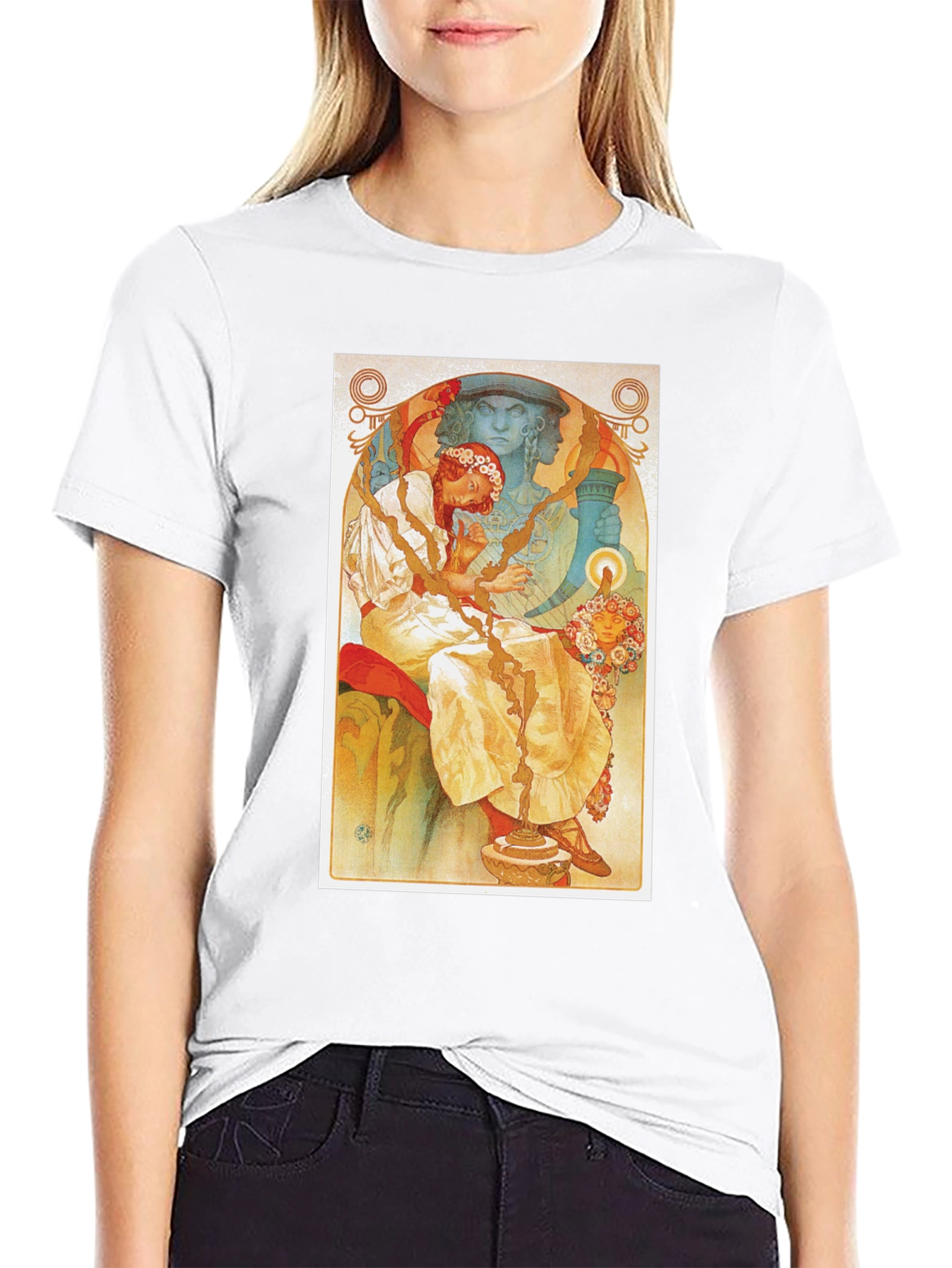 Art Nouveau Style Graphic Tee