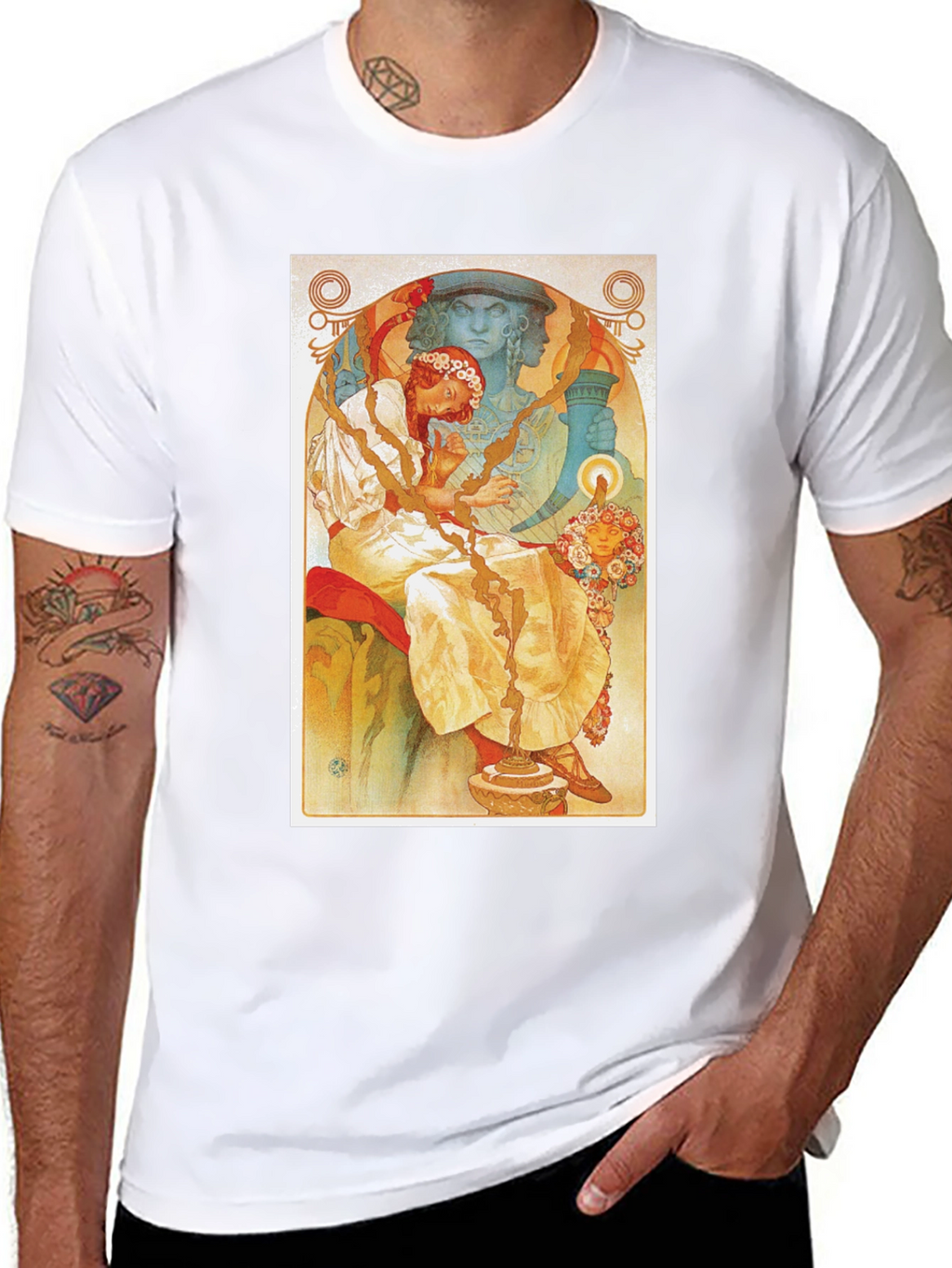 Art Nouveau Style Graphic Tee