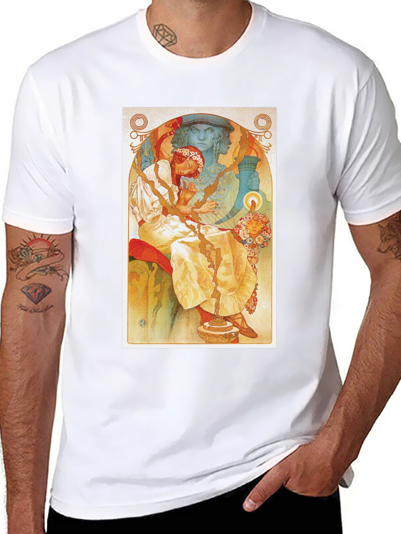 Art Nouveau Style Graphic Tee