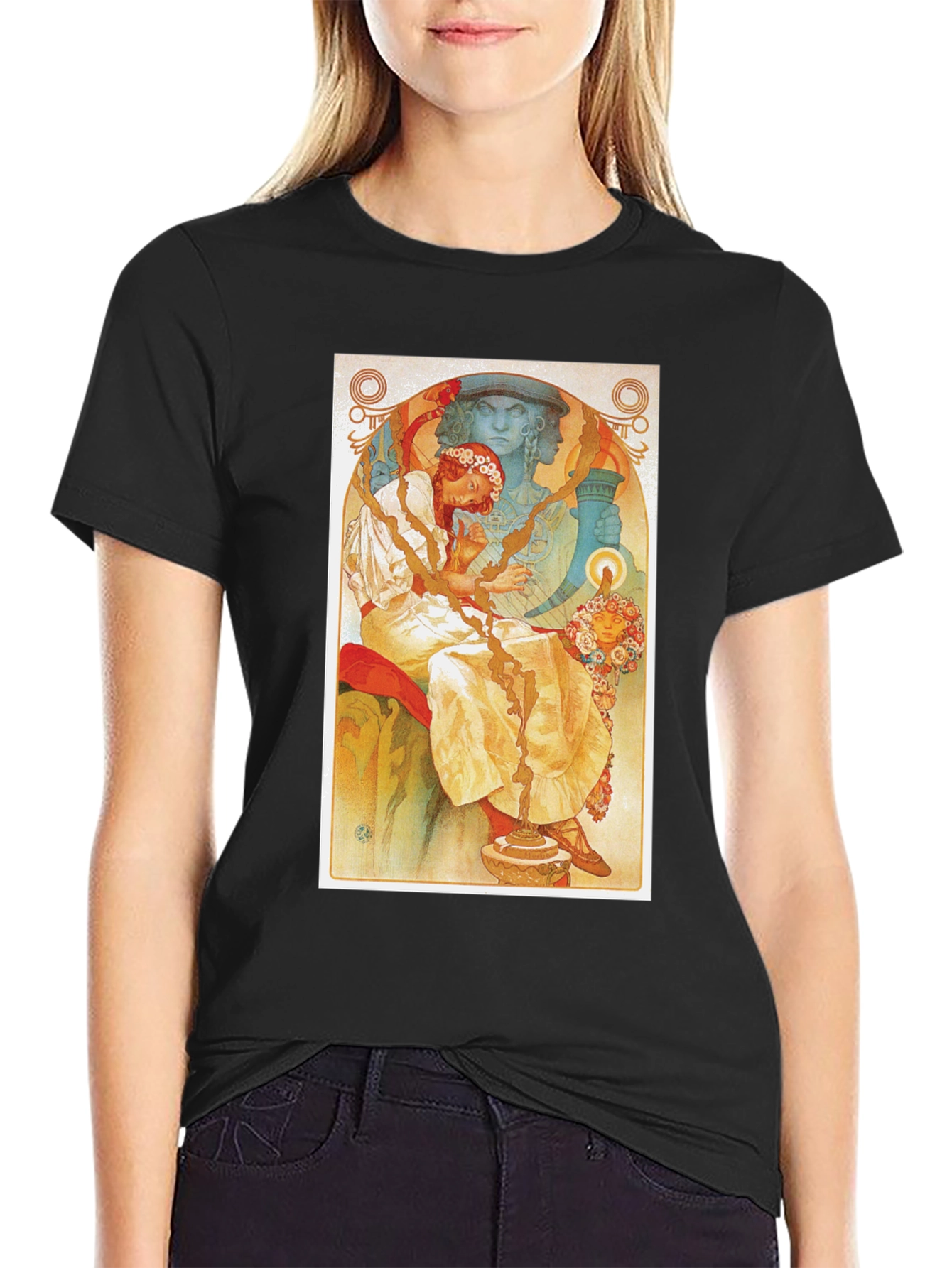 Art Nouveau Style Graphic Tee