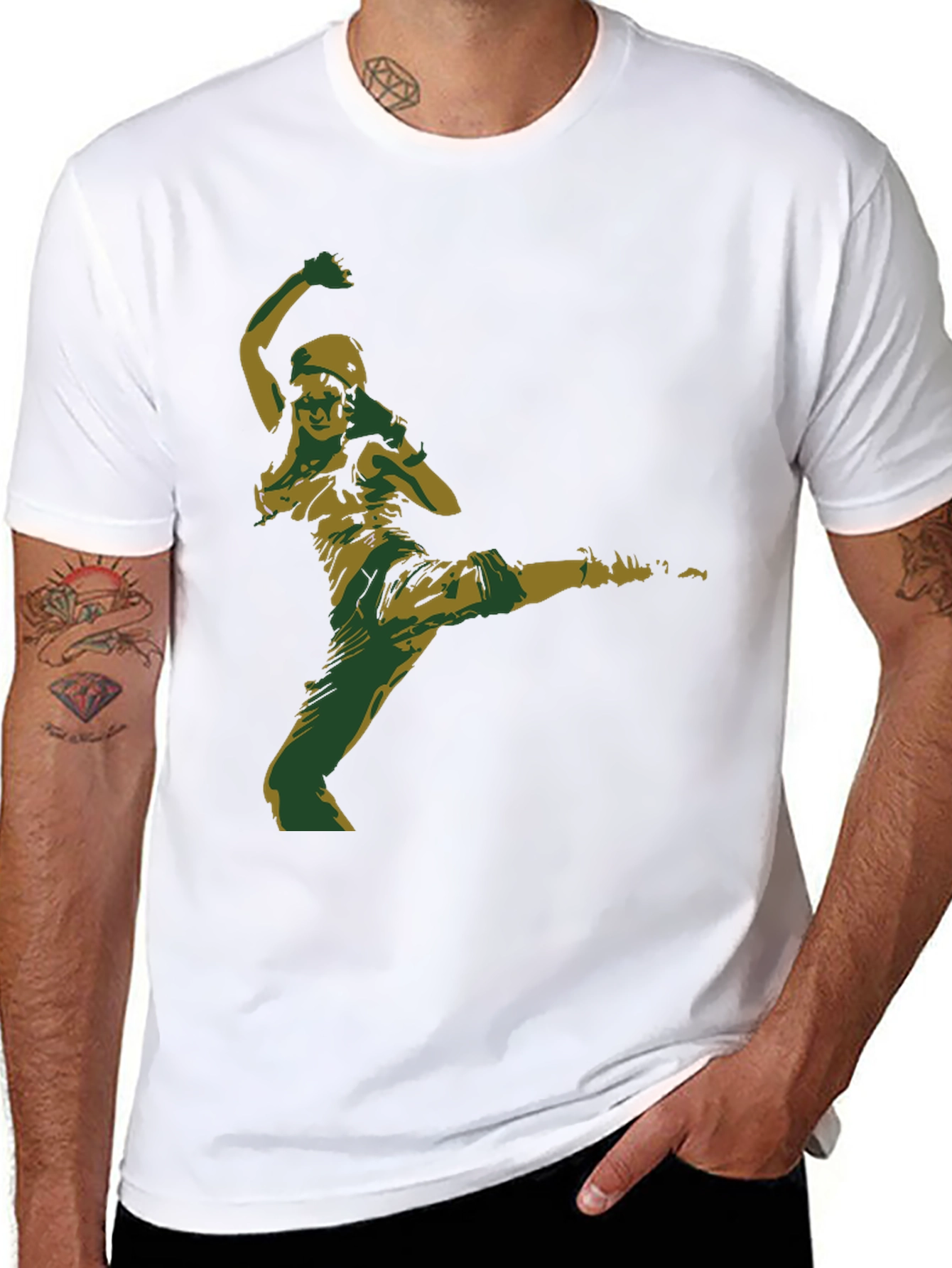 Martial Arts Graphic Black T-Shirt