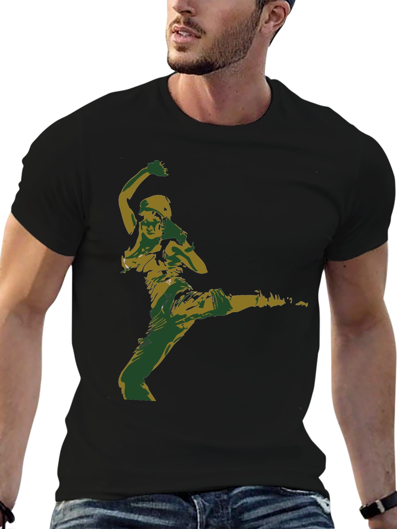 Martial Arts Graphic Black T-Shirt