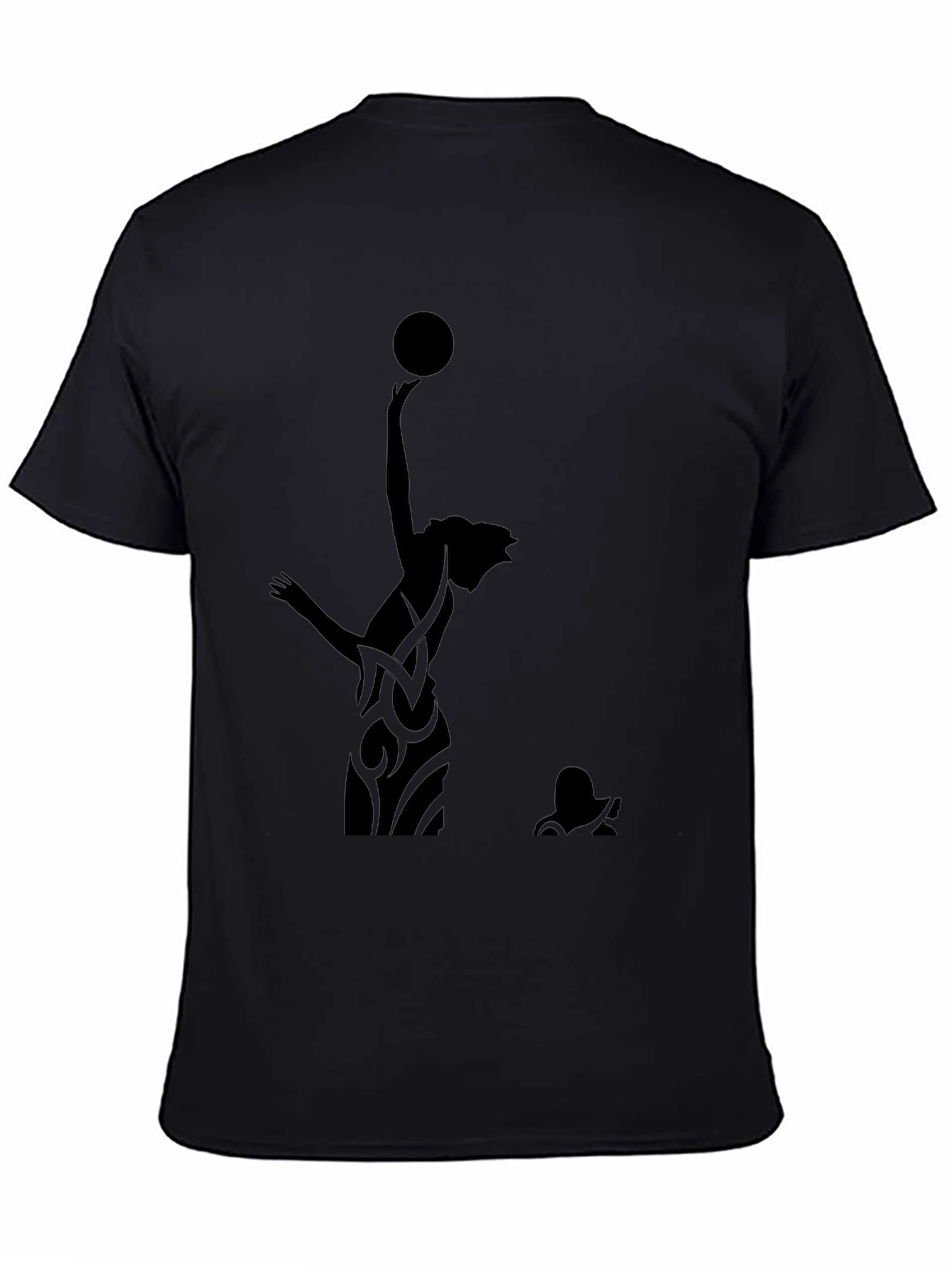 Mens Black Graphic Tee - Ballerina Silhouette