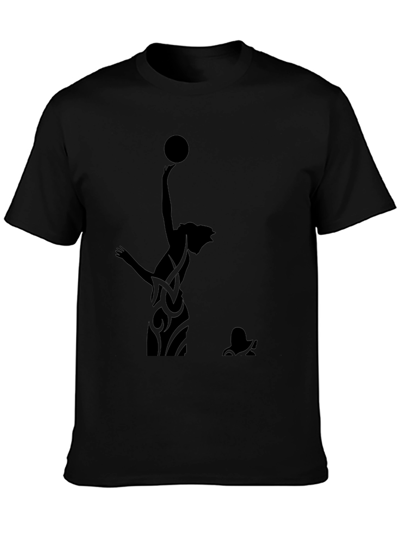 Mens Black Graphic Tee - Ballerina Silhouette
