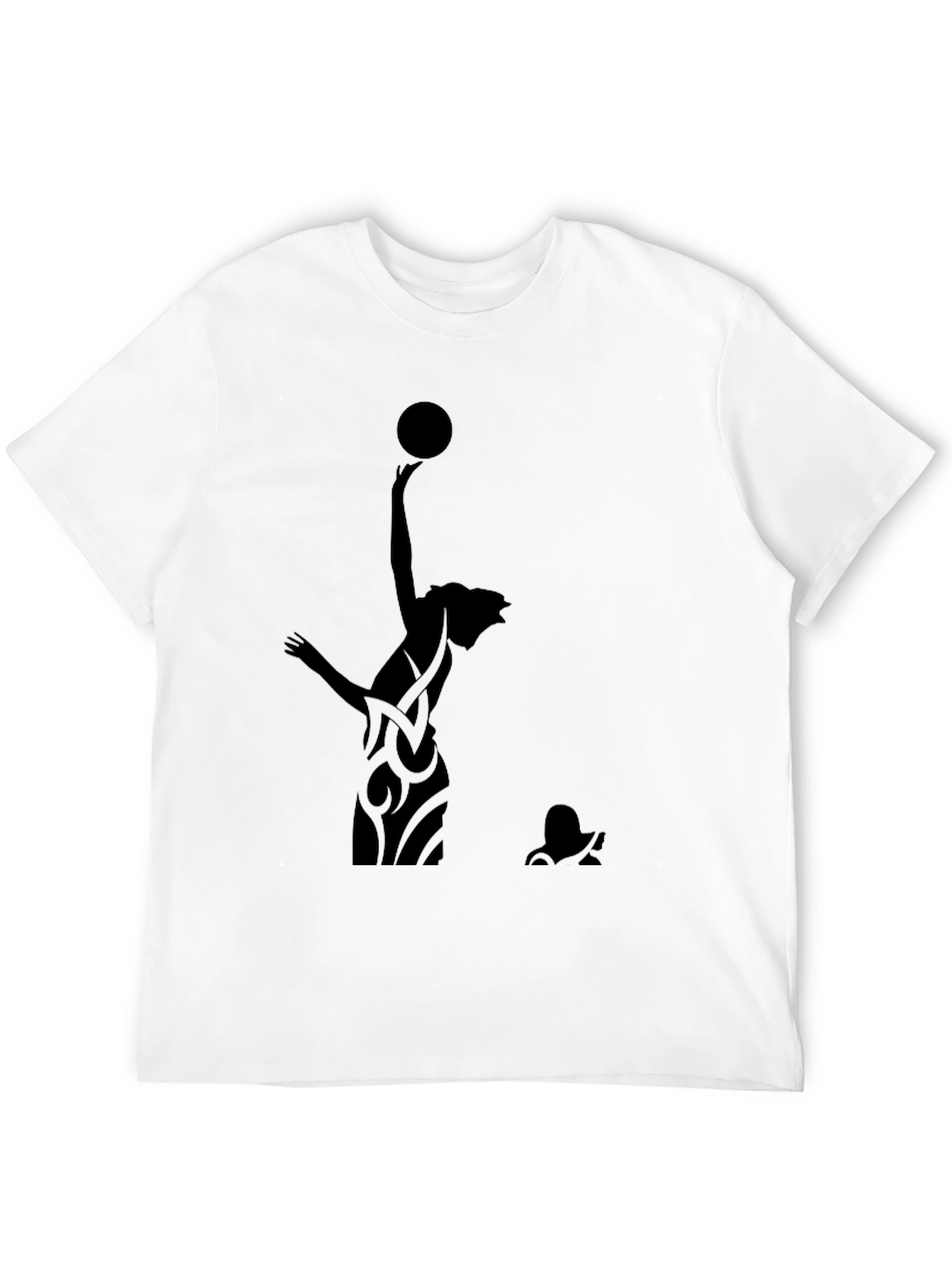 Mens Black Graphic Tee - Ballerina Silhouette
