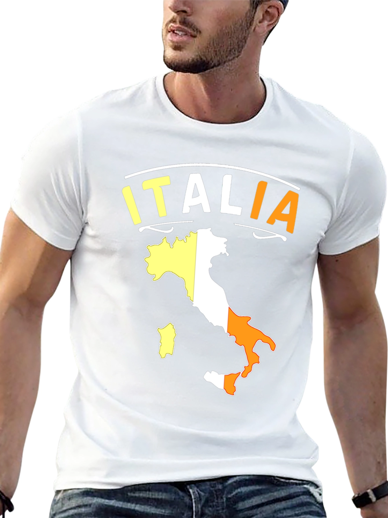 Italia Flag Graphic T-Shirt